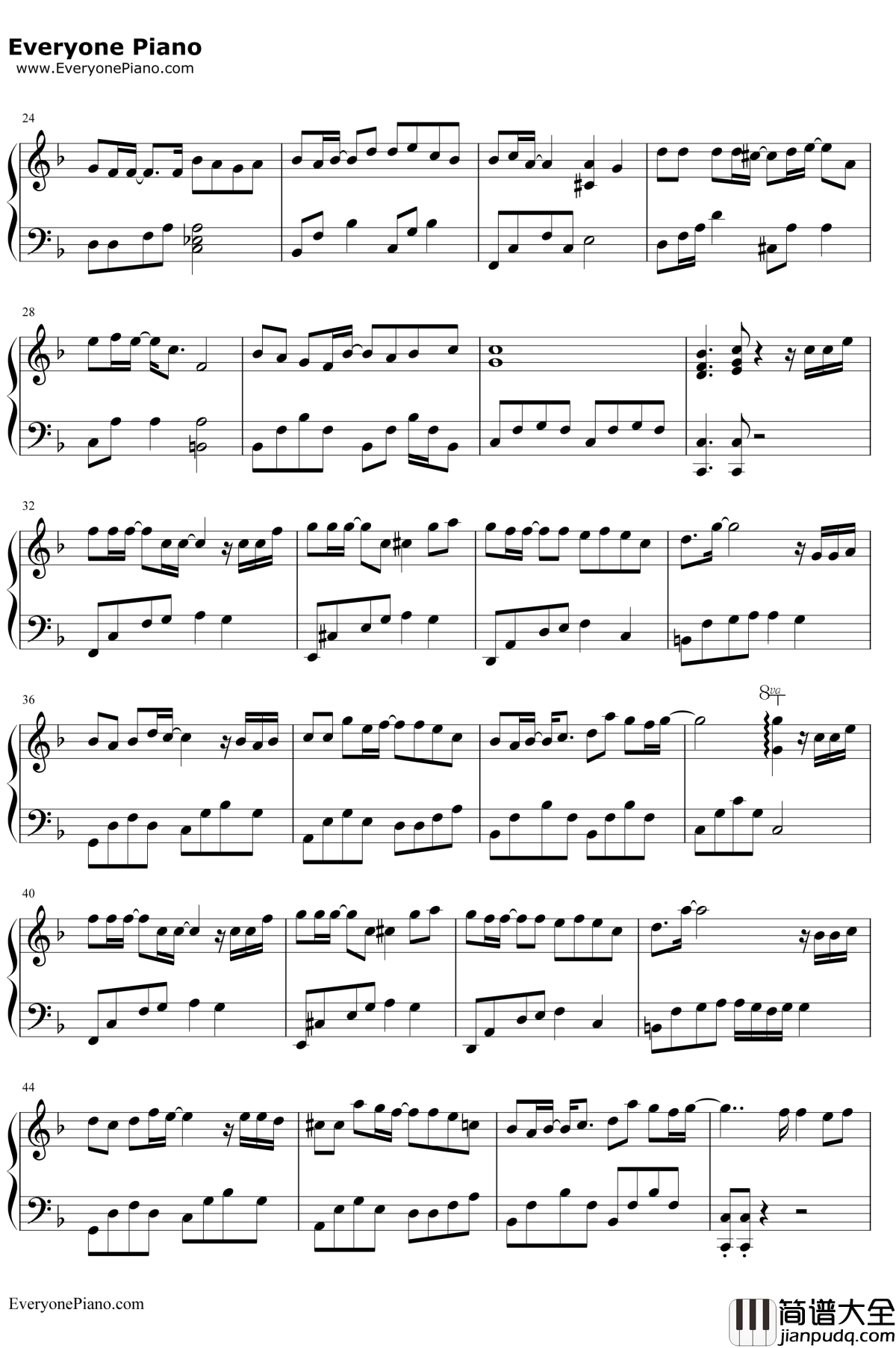 那些年简单版钢琴谱_胡夏_那些年我们一起追的女孩主题曲