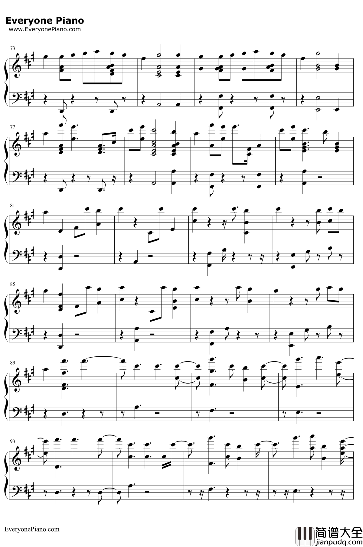 I_Know_You钢琴谱_CraigDavidBastille