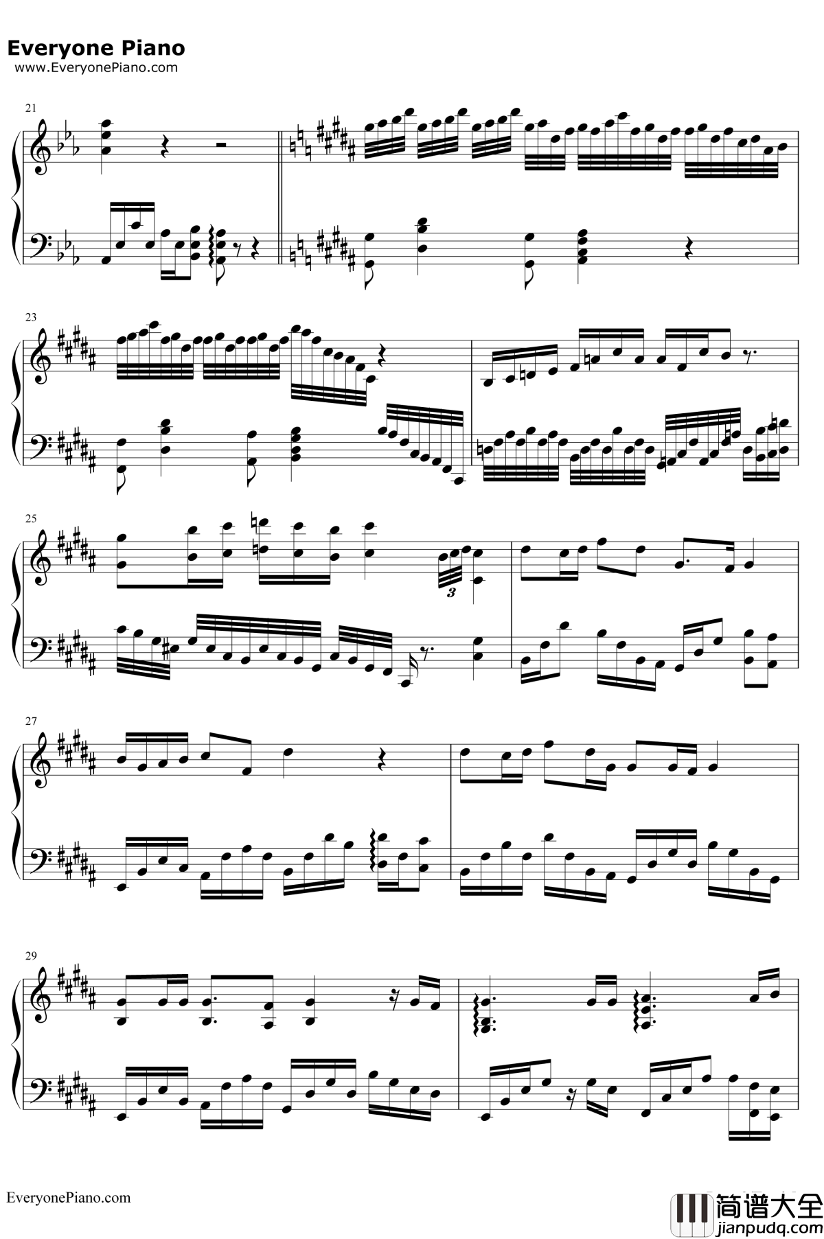 雾中列车钢琴谱_李健王俊凯_解忧杂货店宣传曲