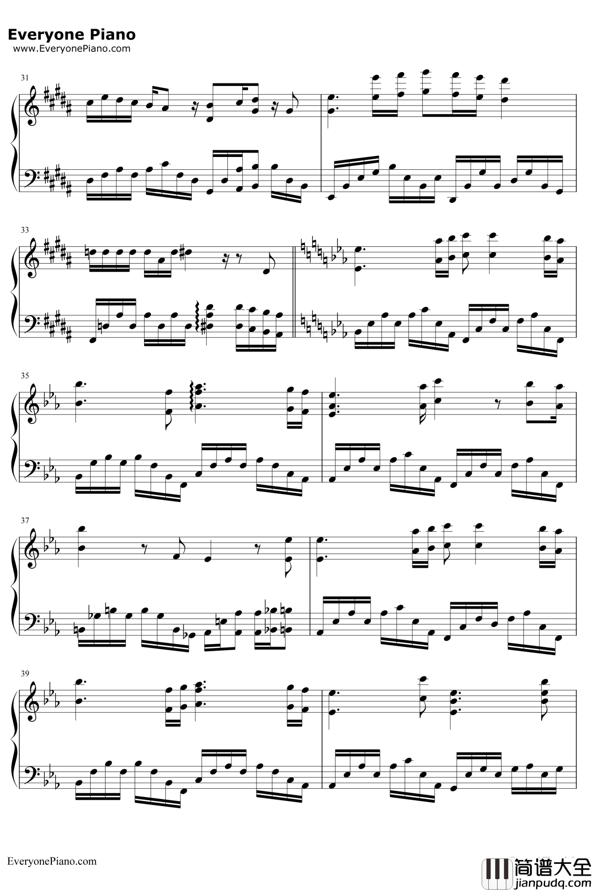 雾中列车钢琴谱_李健王俊凯_解忧杂货店宣传曲