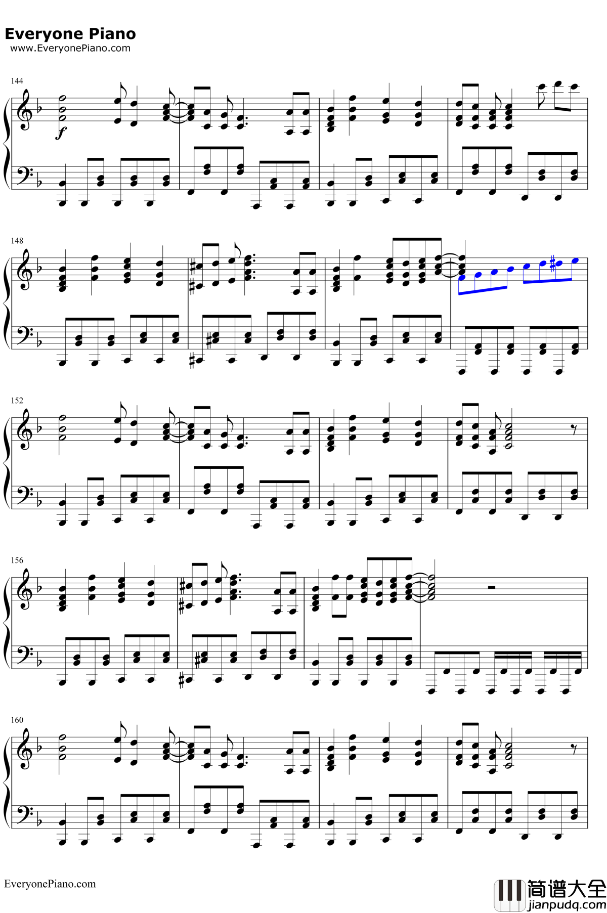 ノンファンタジー钢琴谱_LIP×LIP_无论何时我们的恋情都是10厘米OP