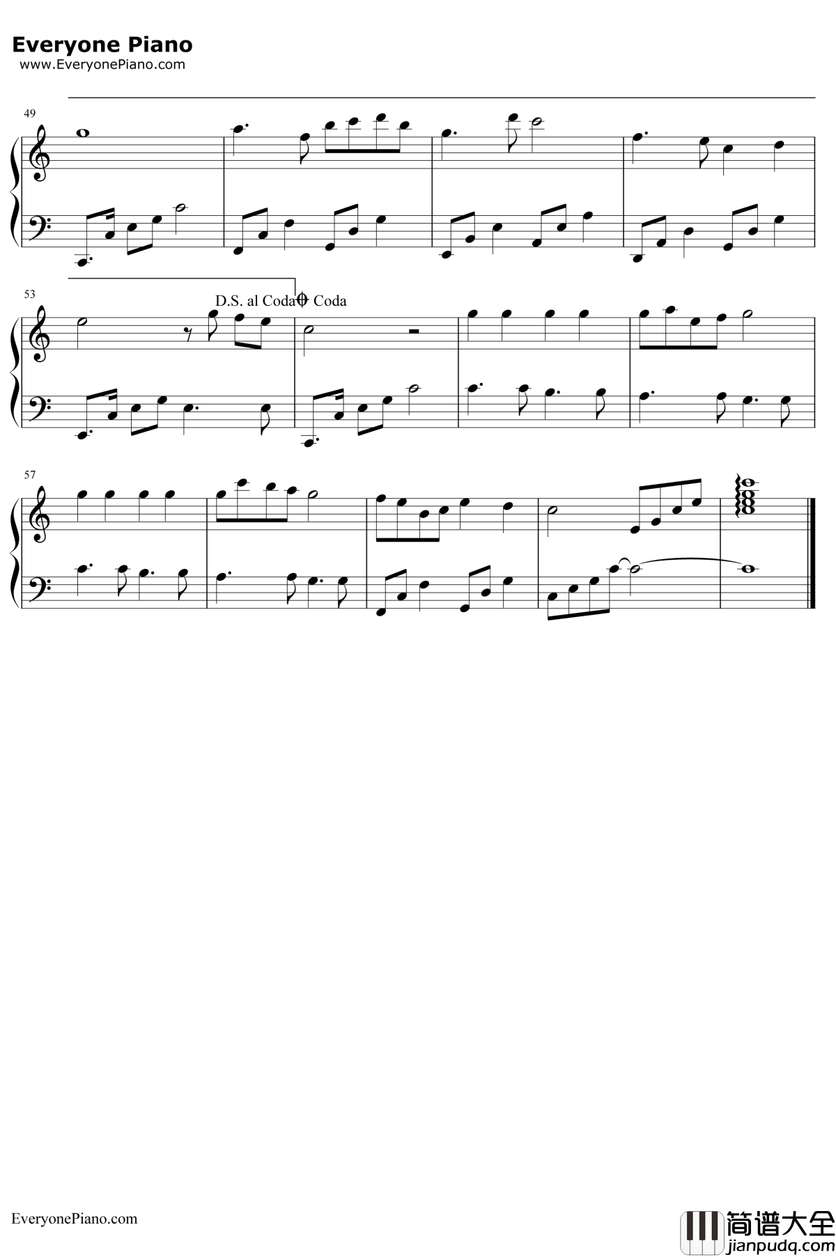 心愿便利贴钢琴谱_元若蓝吴忠明_命中注定我爱你片尾曲