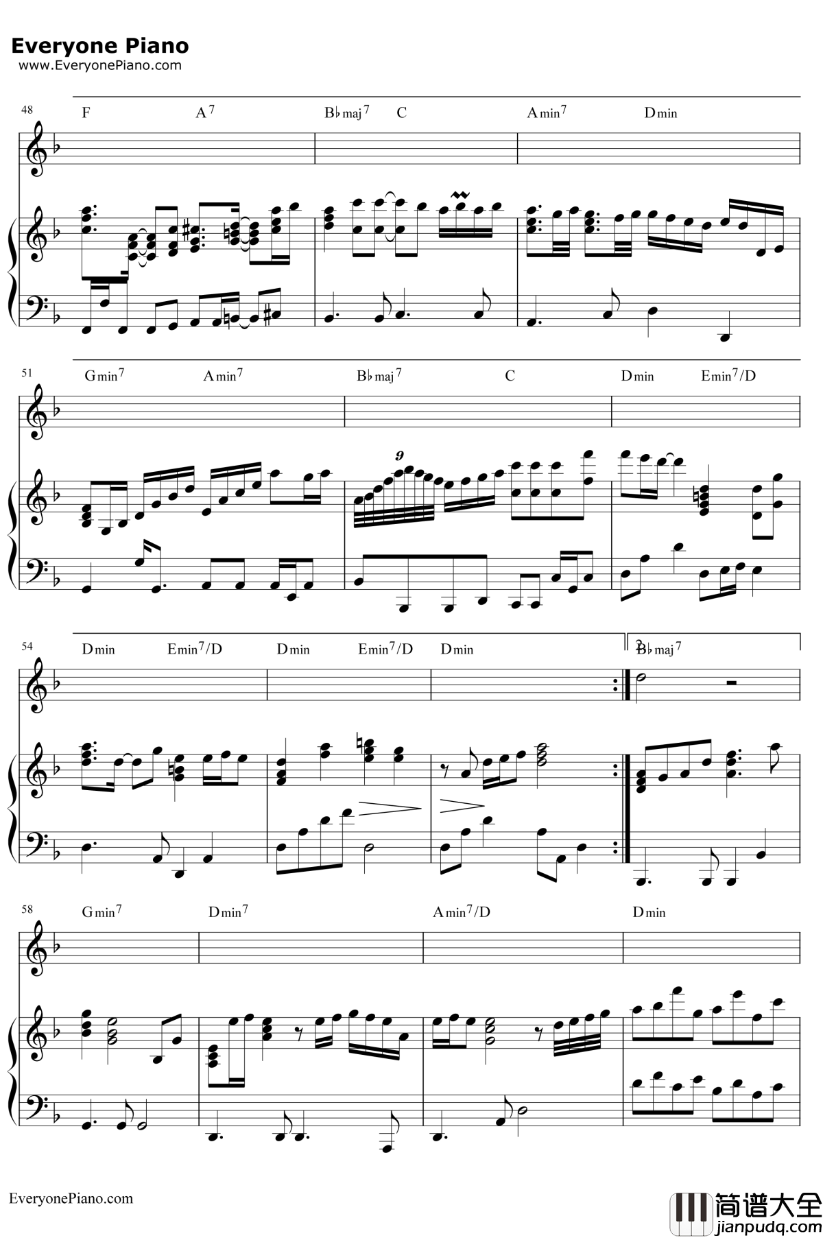 素敌だね钢琴谱_中野律纪（RIKKI）_最终幻想X主题曲