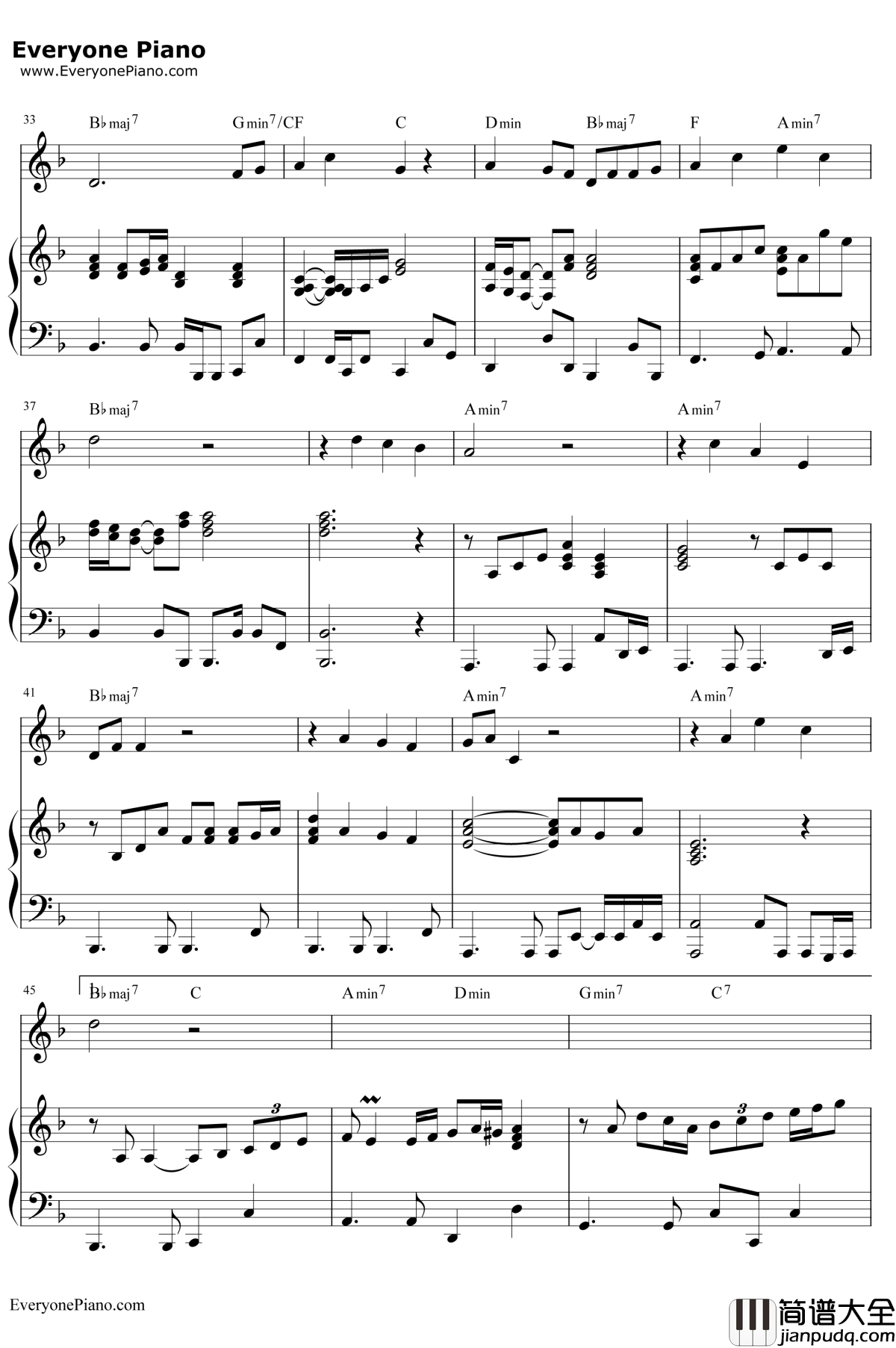 素敌だね钢琴谱_中野律纪（RIKKI）_最终幻想X主题曲