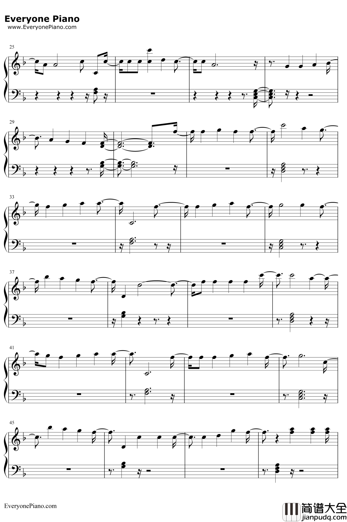 Too_Good_at_Goodbyes钢琴谱_SamSmith