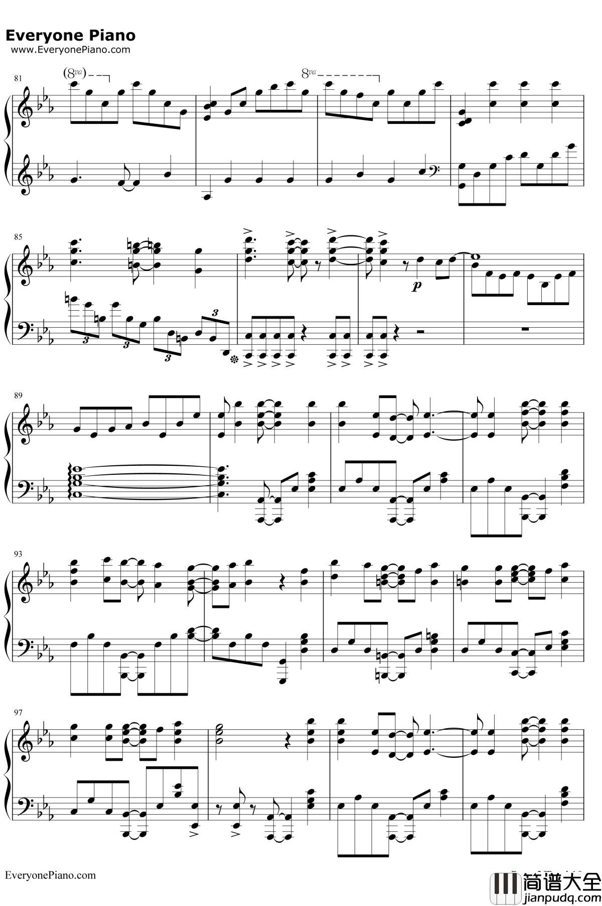 SAVIOR_OF_SONG钢琴谱_ナノMYFIRSTSTORY_苍蓝钢铁战舰–ARSNOVA–OP