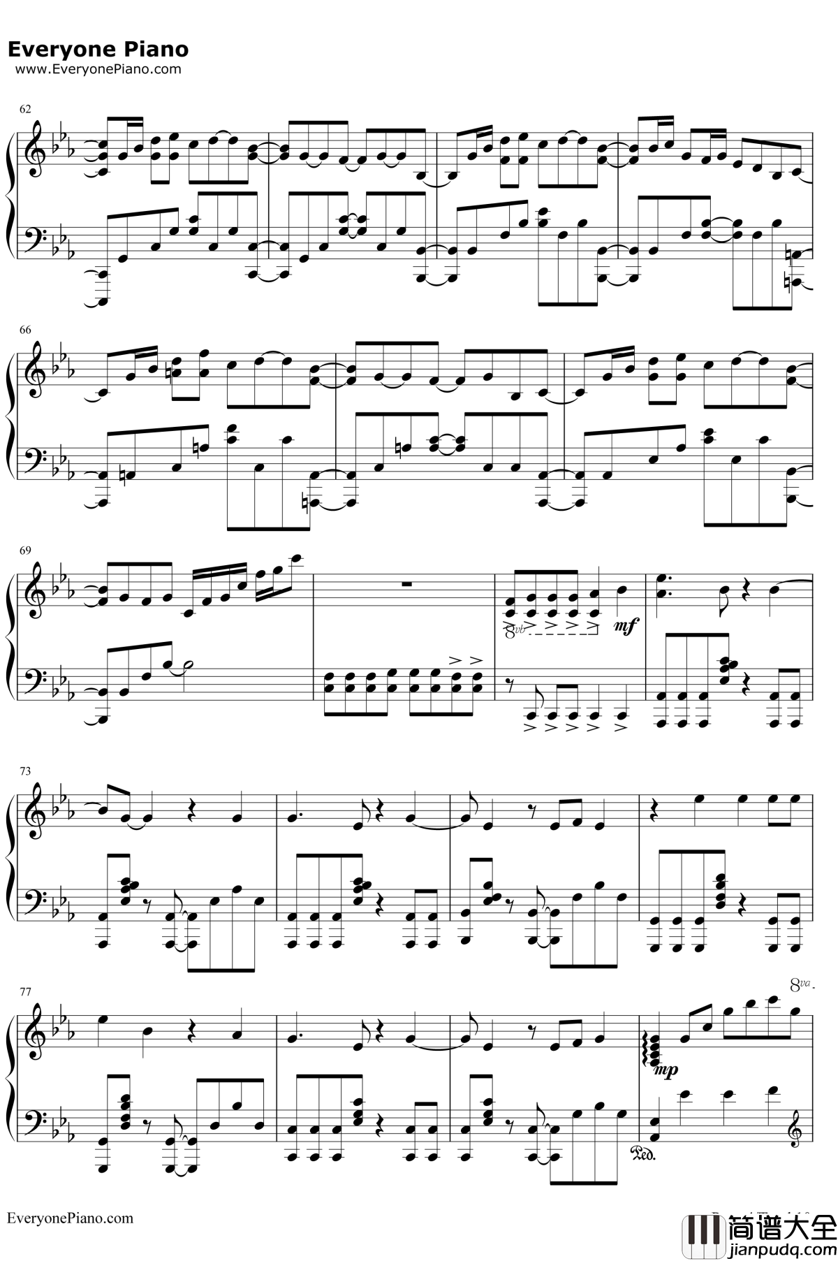 SAVIOR_OF_SONG钢琴谱_ナノMYFIRSTSTORY_苍蓝钢铁战舰–ARSNOVA–OP