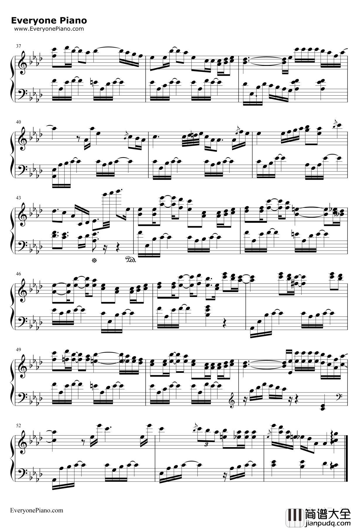 12月24日钢琴谱_IU