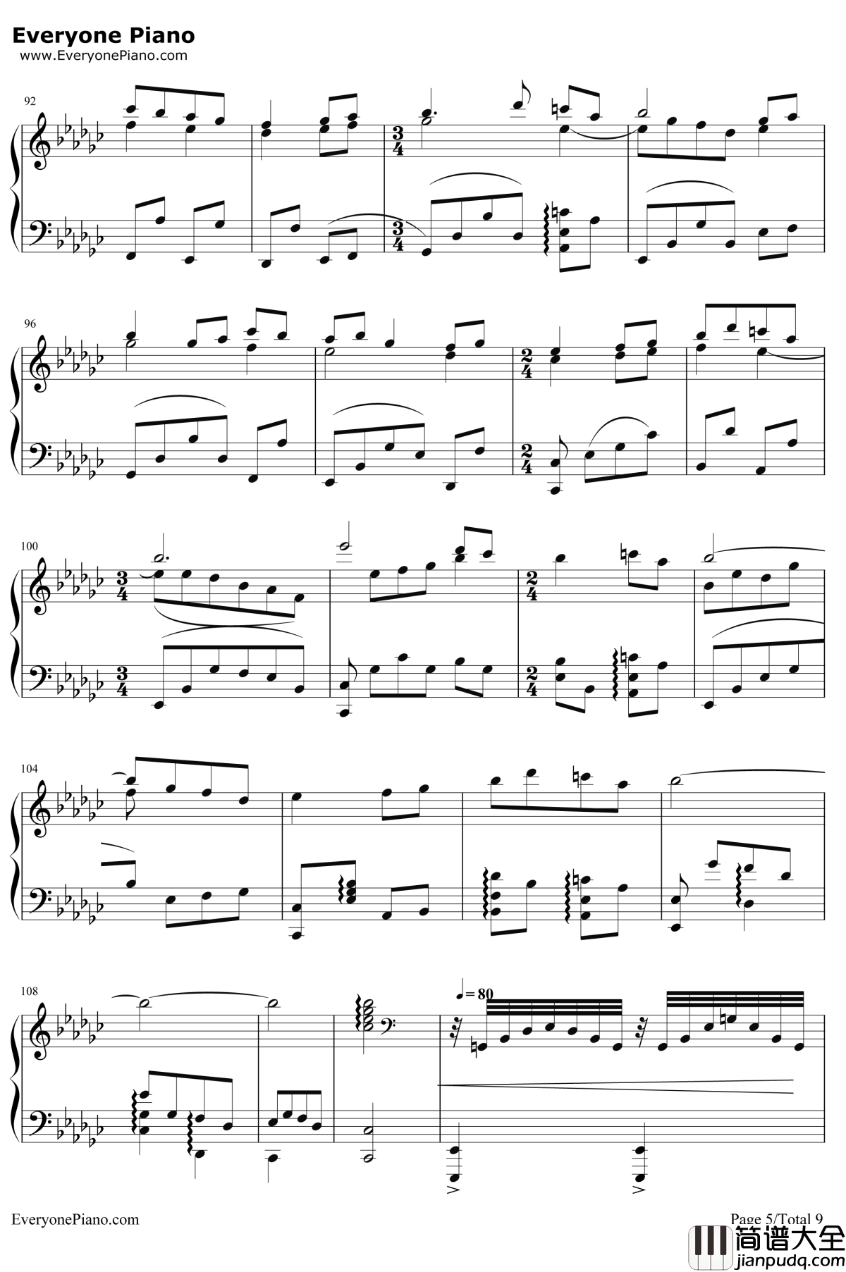 Lilium钢琴谱_小黑久美子