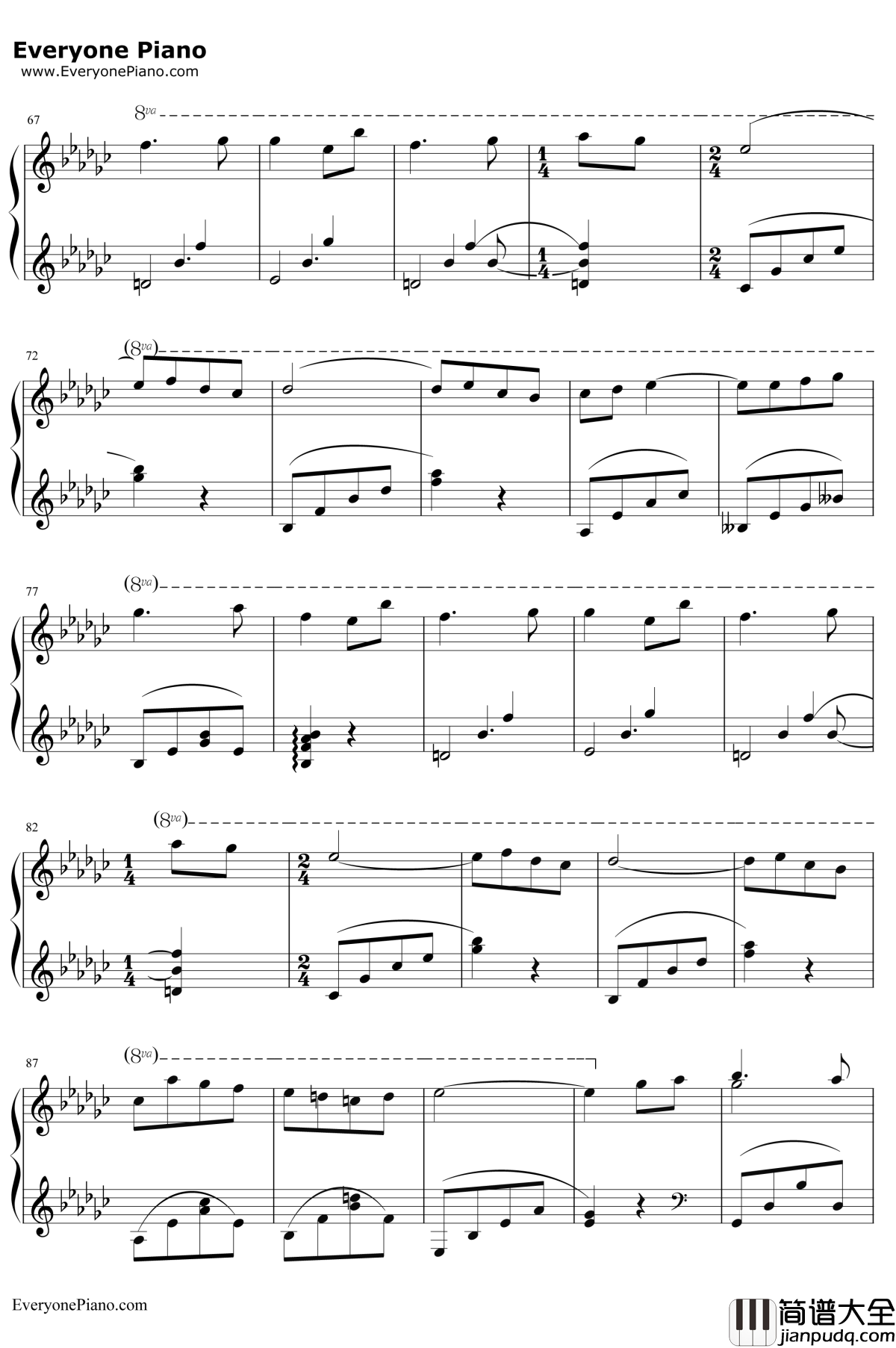 Lilium钢琴谱_小黑久美子