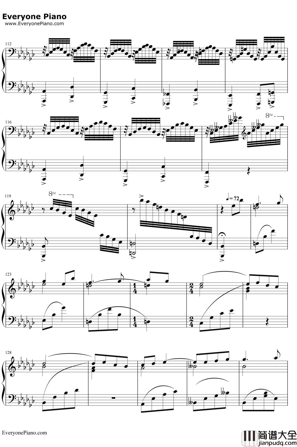 Lilium钢琴谱_小黑久美子