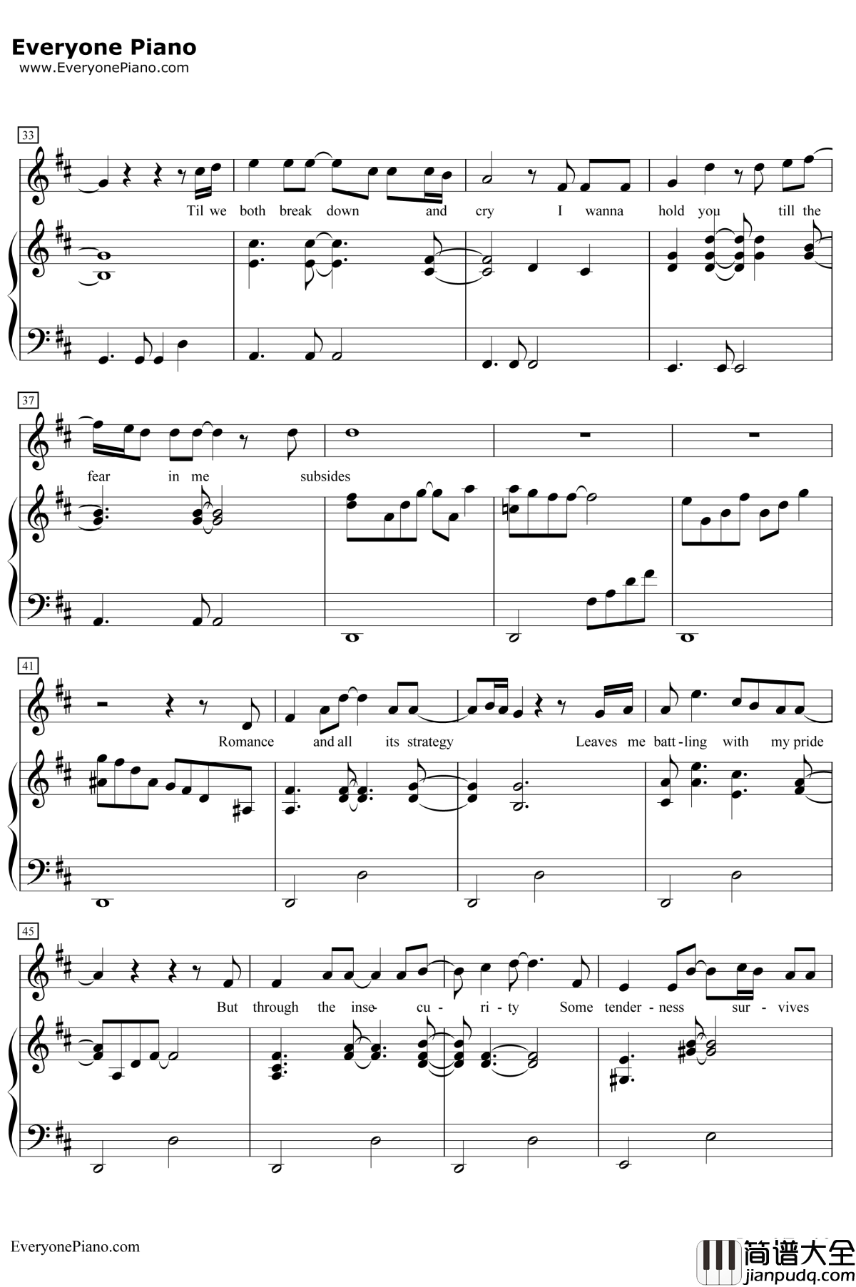 Some_times_When_We_Touch钢琴谱_DanHill