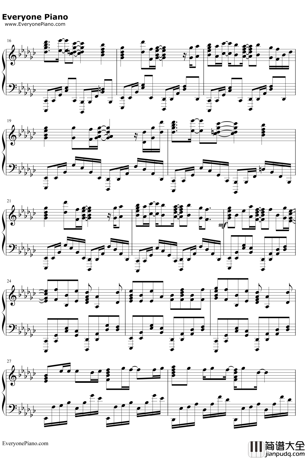 Acedia钢琴谱_初音未来