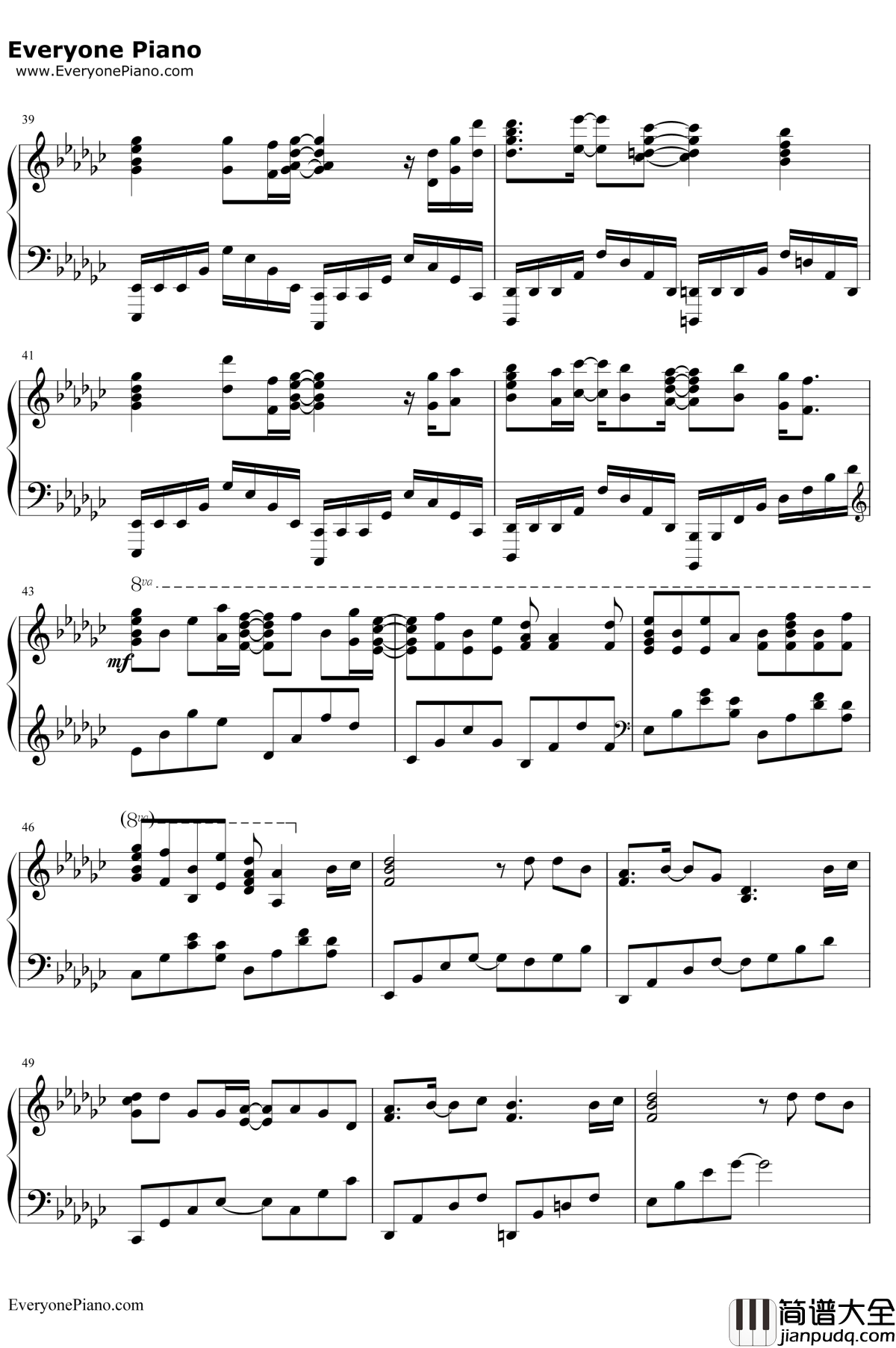 Acedia钢琴谱_初音未来