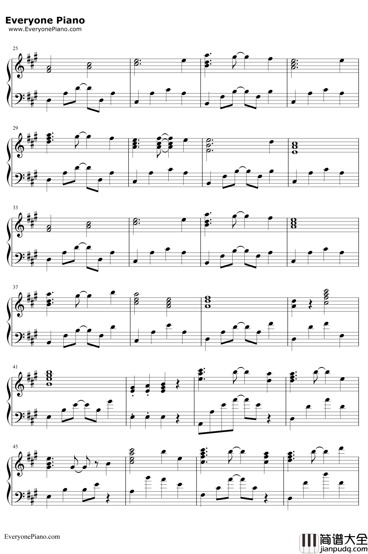 ふゆびより钢琴谱_佐佐木惠梨