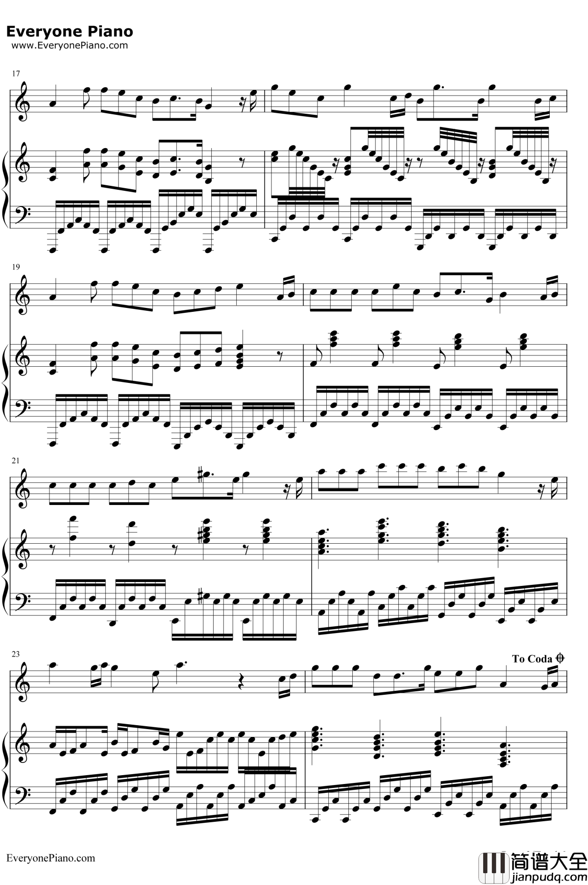 暗涌钢琴谱_王菲