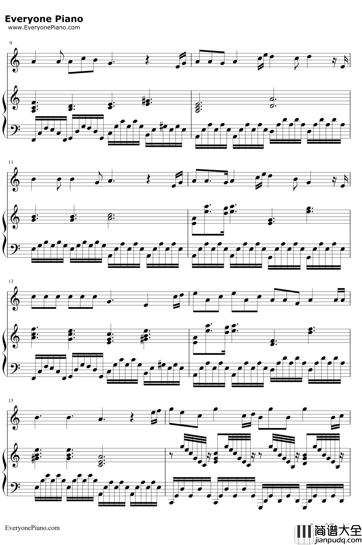 暗涌钢琴谱_王菲