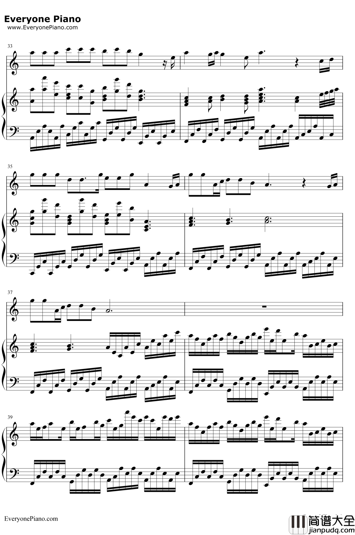 暗涌钢琴谱_王菲