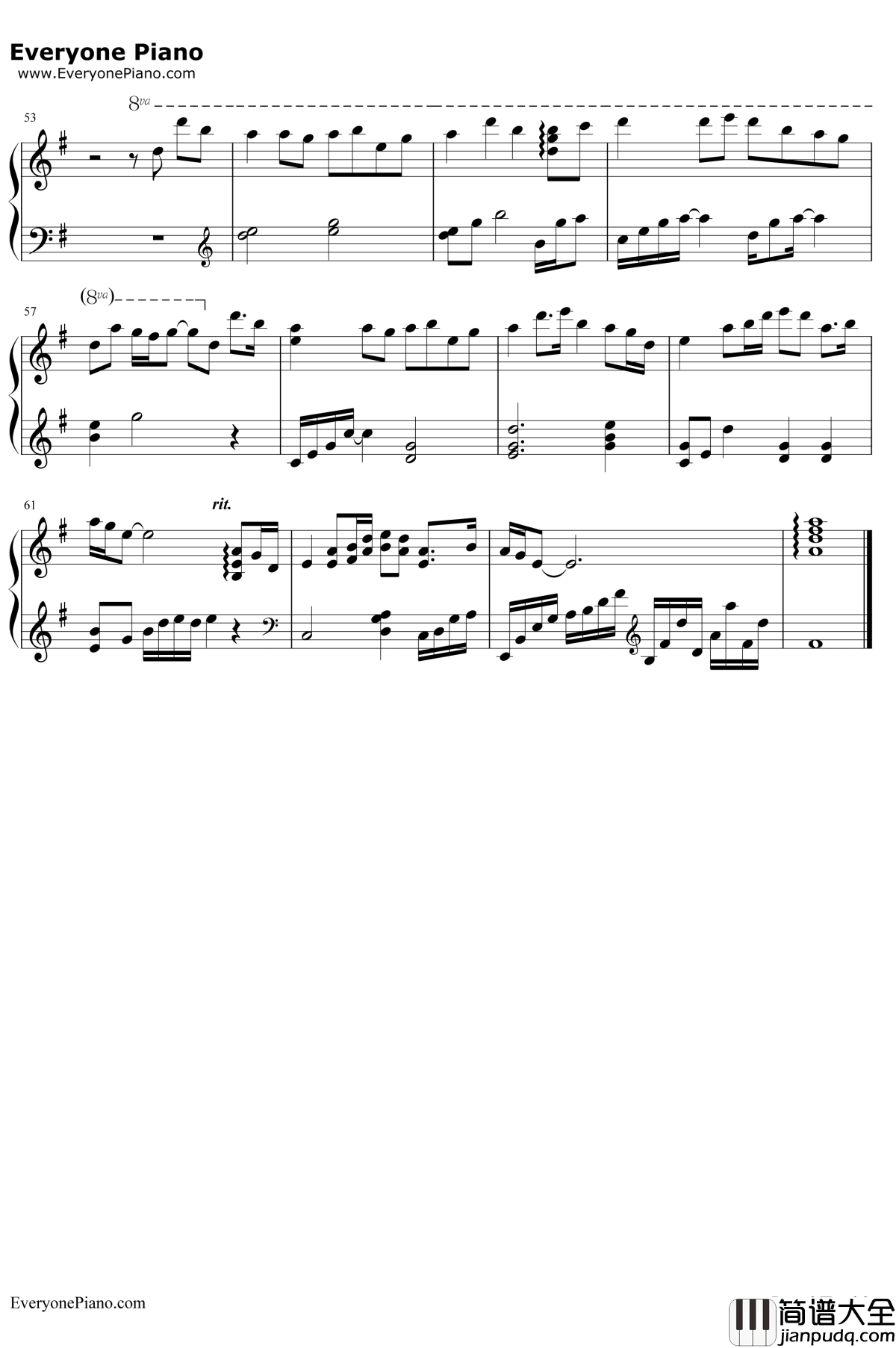 Aesthetic钢琴谱_关山蓝果