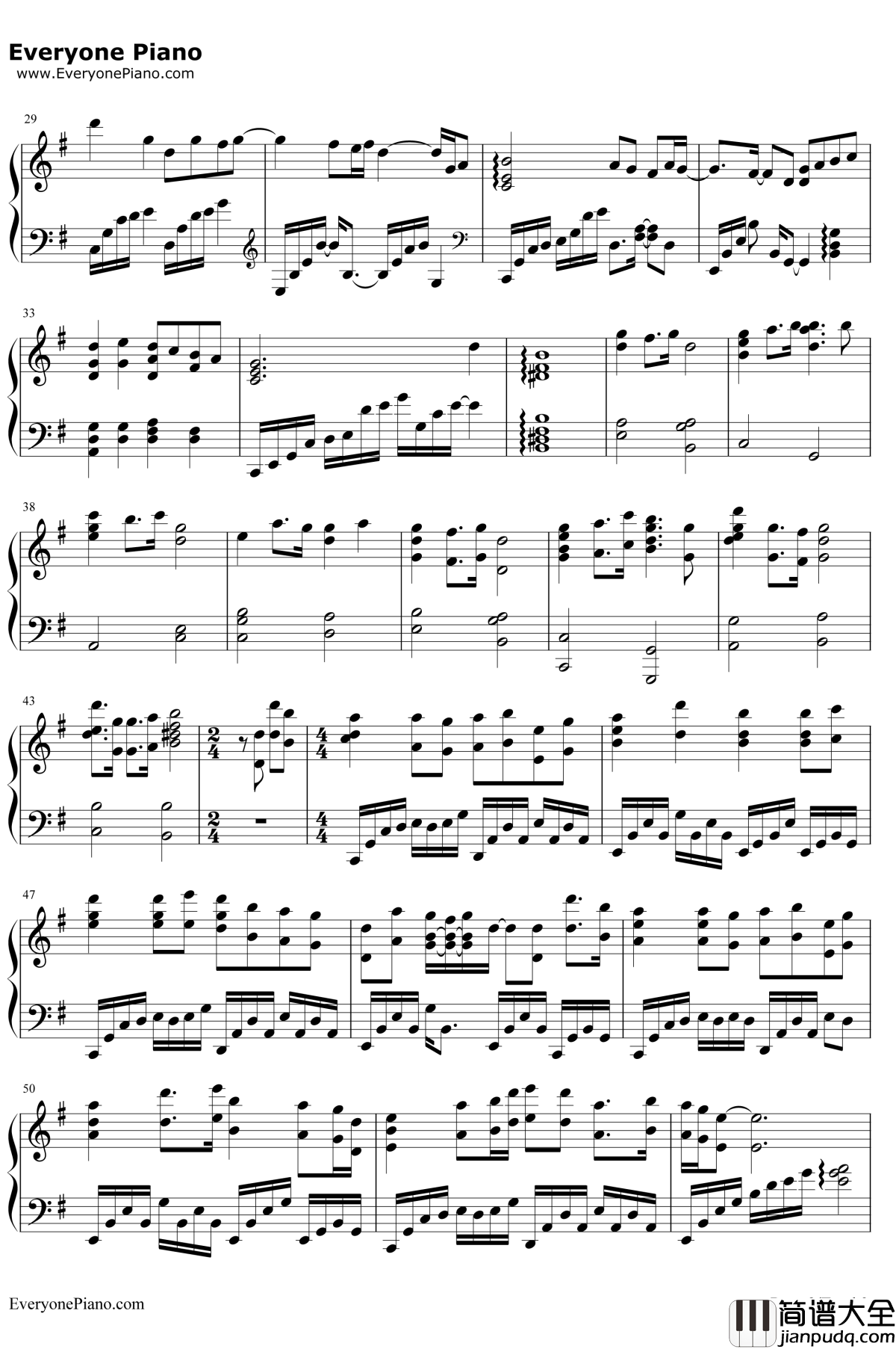 Aesthetic钢琴谱_关山蓝果