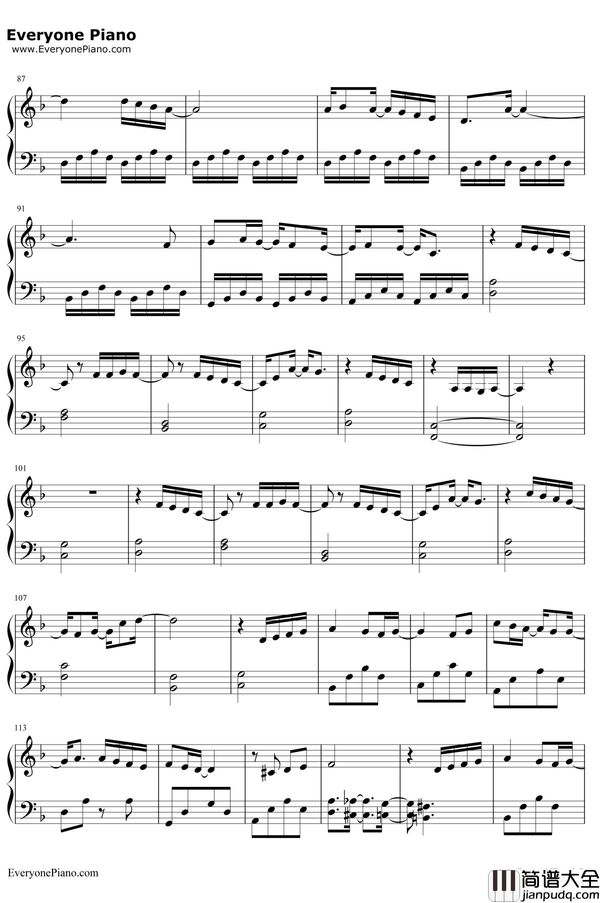 碧き願い钢琴谱_佐坂めぐみ