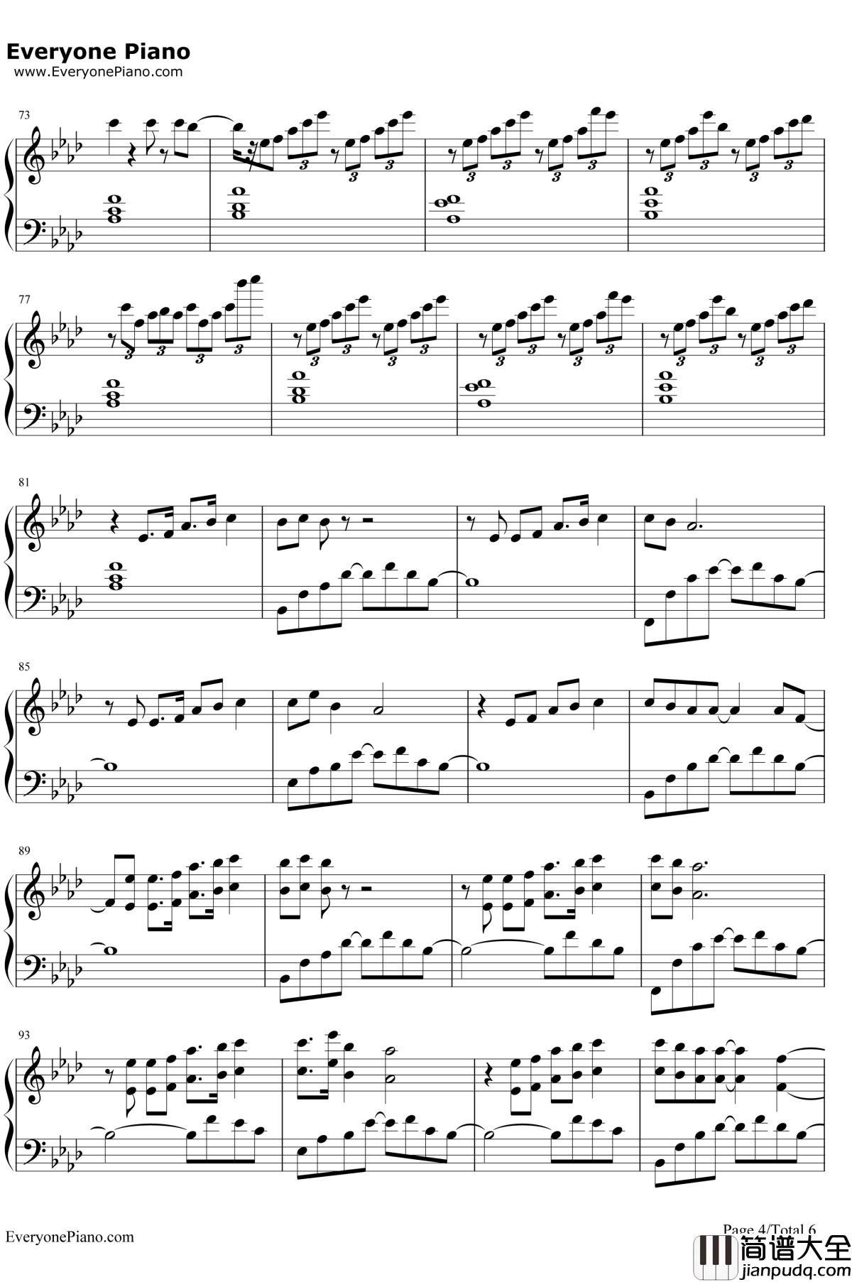 Latch钢琴谱_Disclosure_Sam_Smith