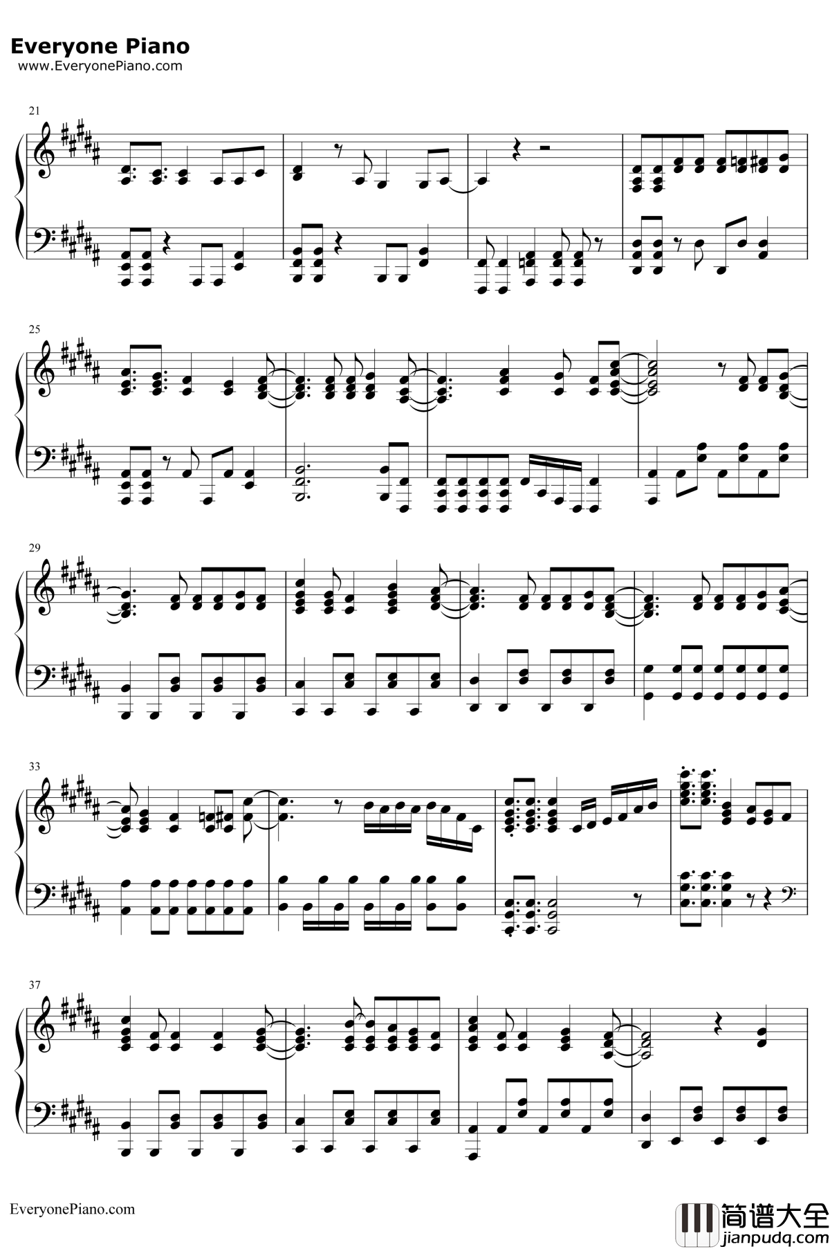 アザレア钢琴谱_nano.RIPE