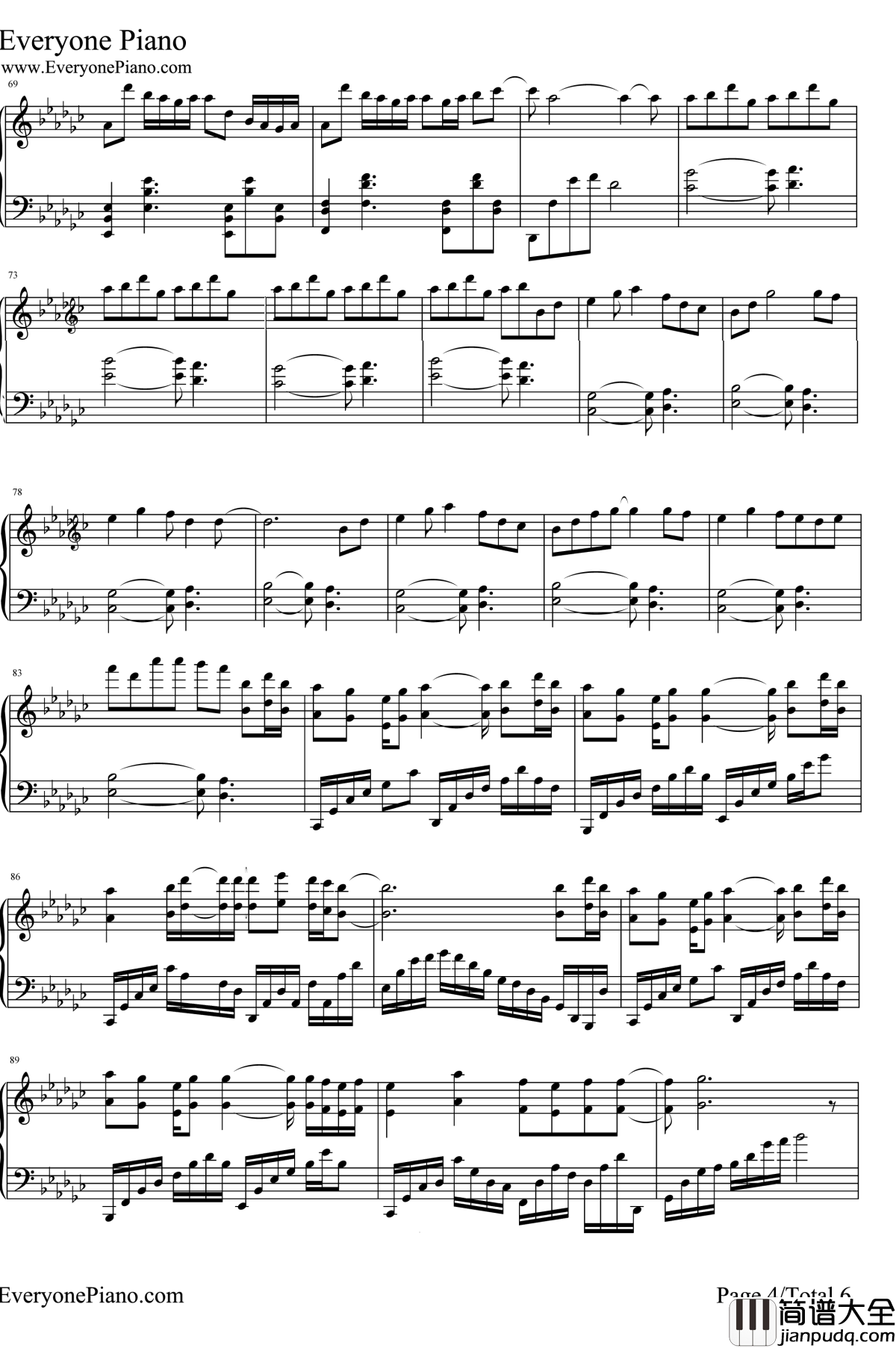 打上花火钢琴谱_米津玄师DAOKO