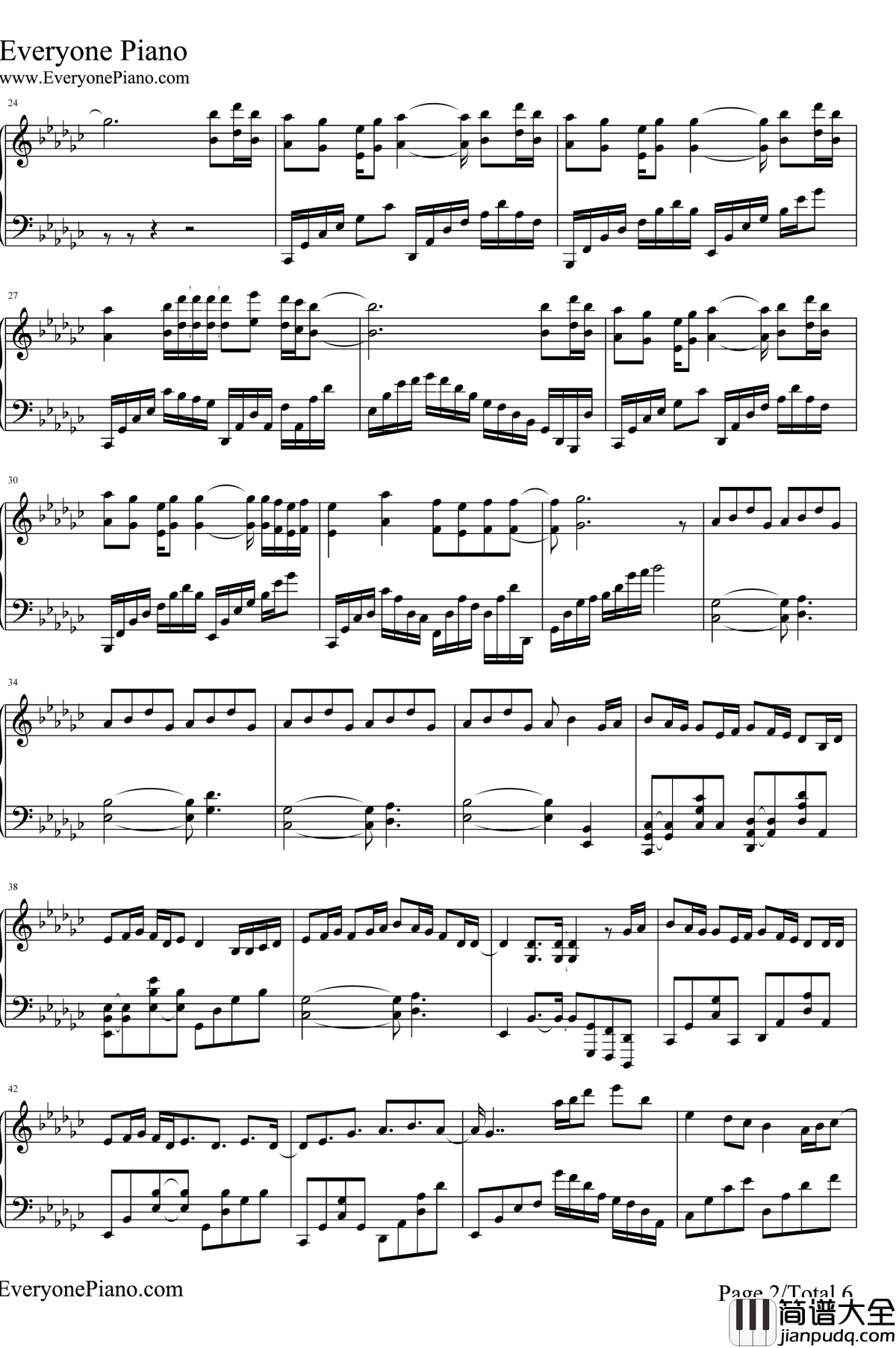 打上花火钢琴谱_米津玄师DAOKO