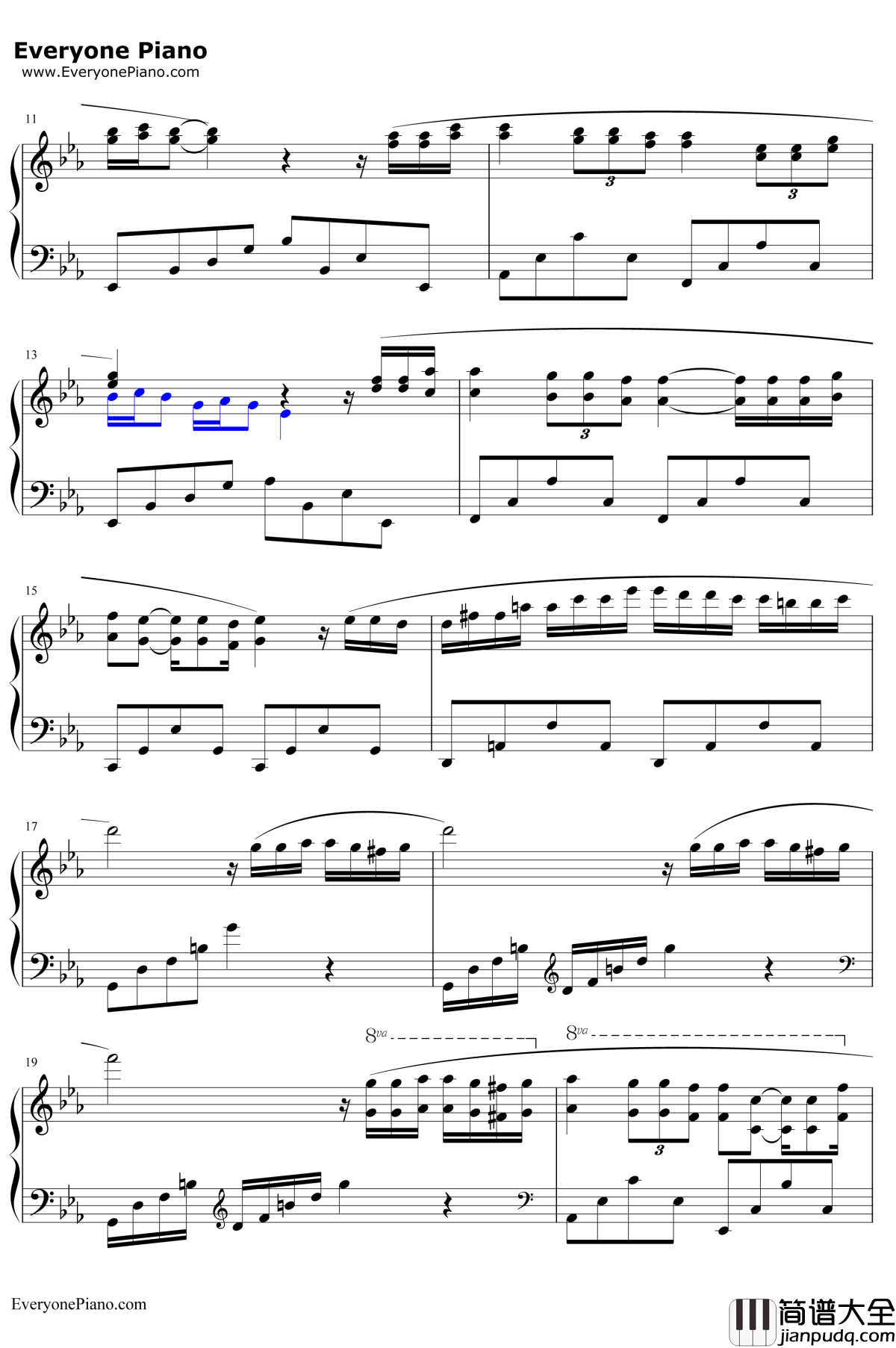 柔如彩虹钢琴谱_理查德.克莱德曼RichardClayderman_CouleurTendresse