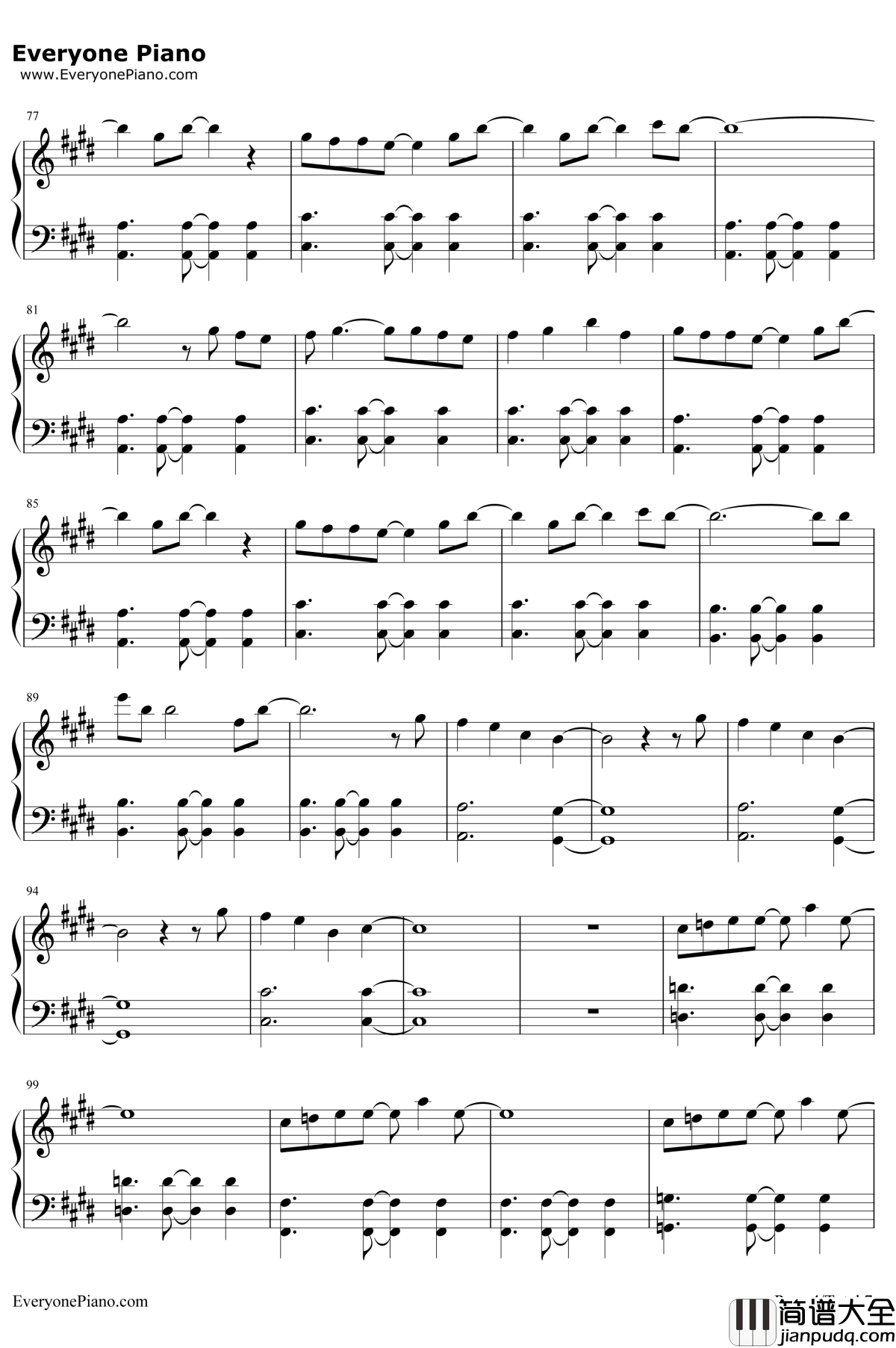 My_Soul_Your_Beats钢琴谱_Lia