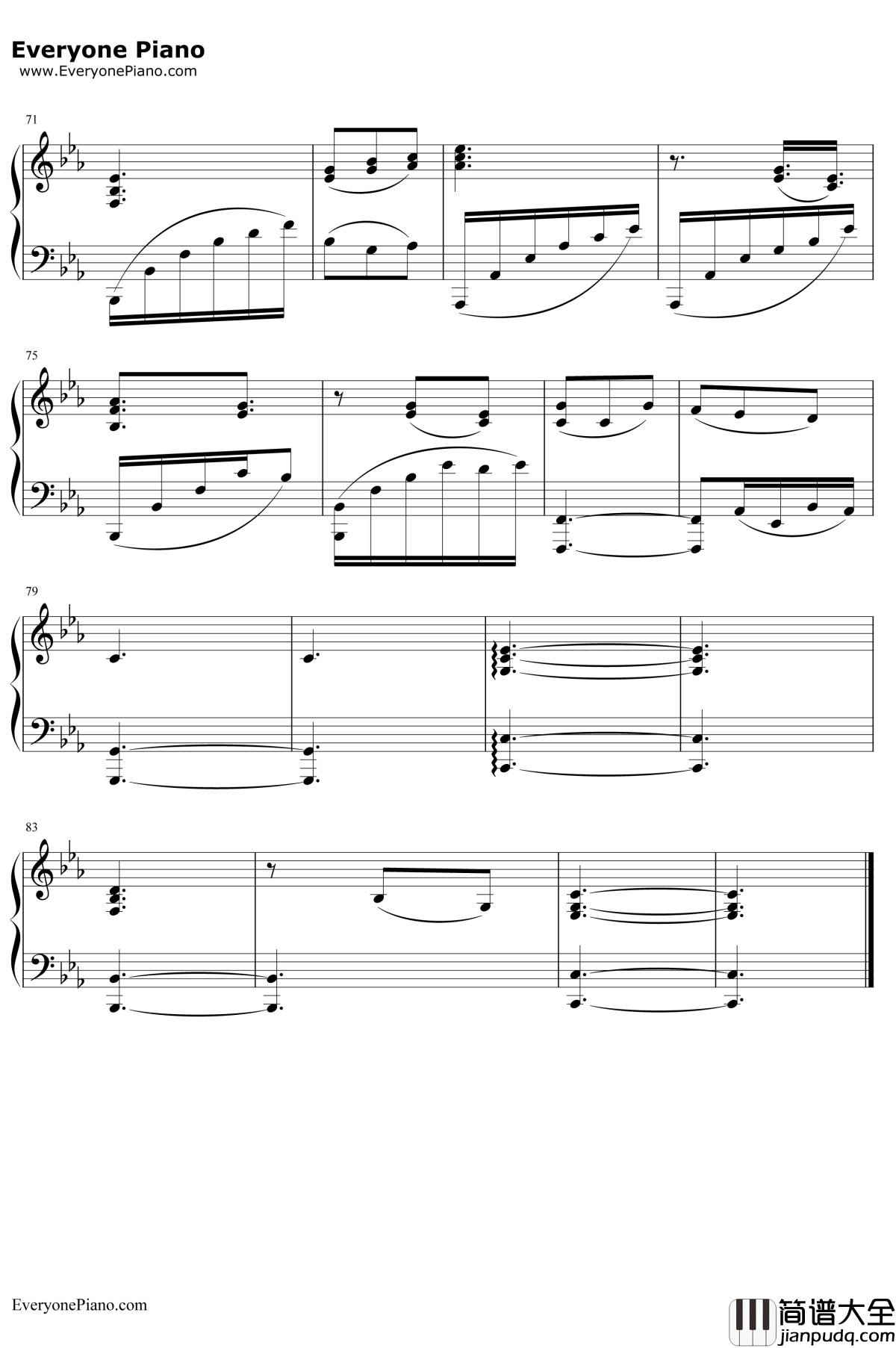 Somnus钢琴谱_下村阳子