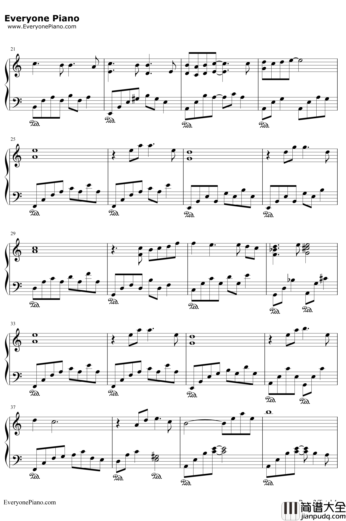 李香兰钢琴谱_张学友