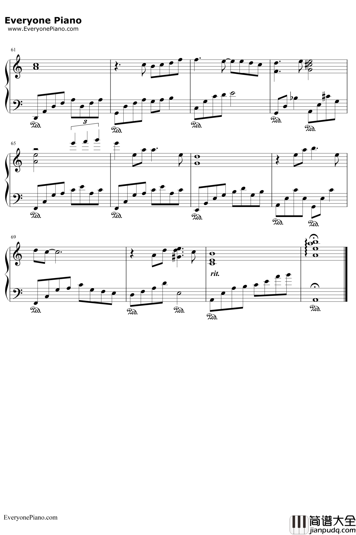 李香兰钢琴谱_张学友