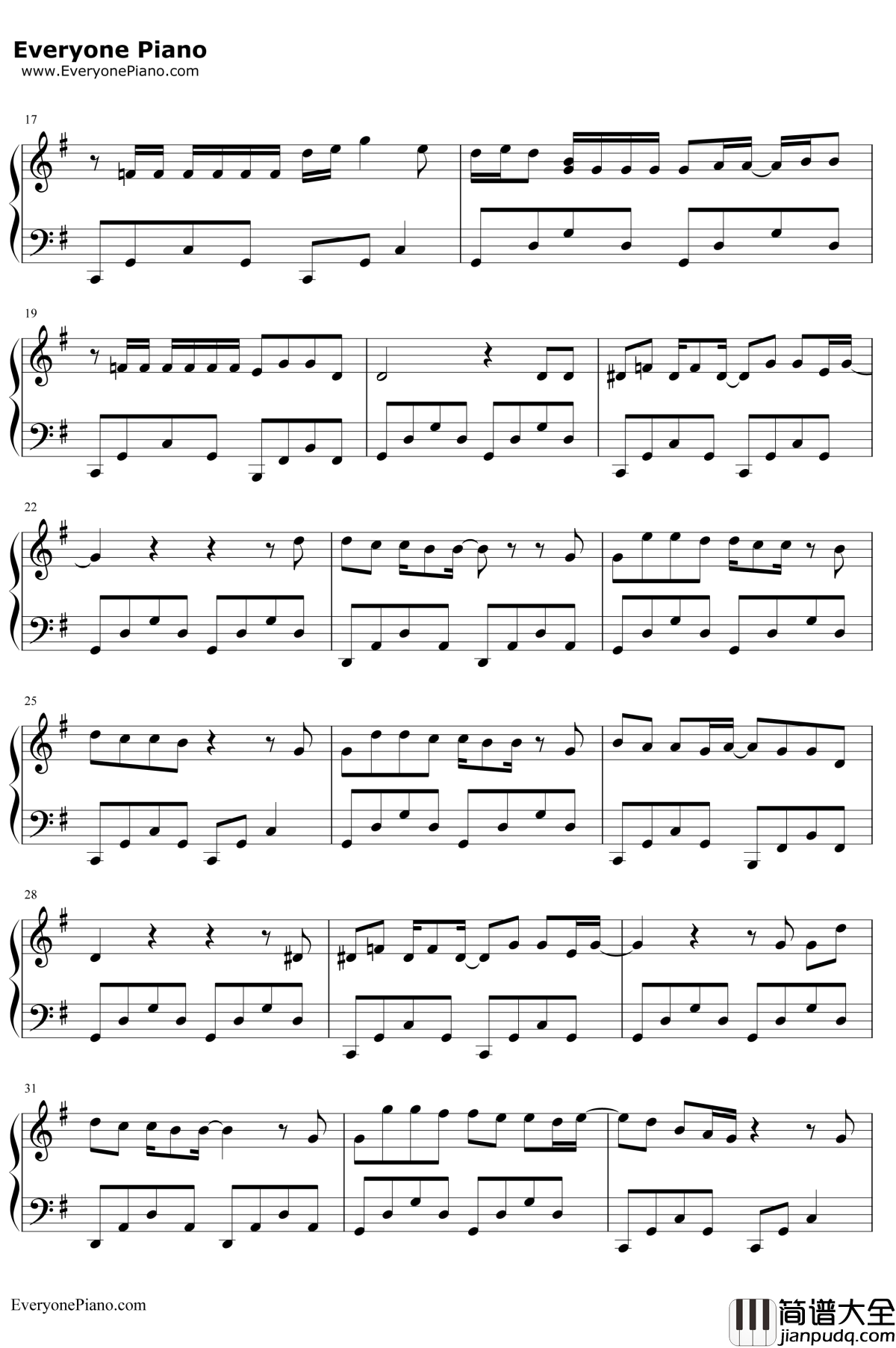 Remember_Me请记住我完整版钢琴谱_Miguel_/_Natalia_Lafourcade