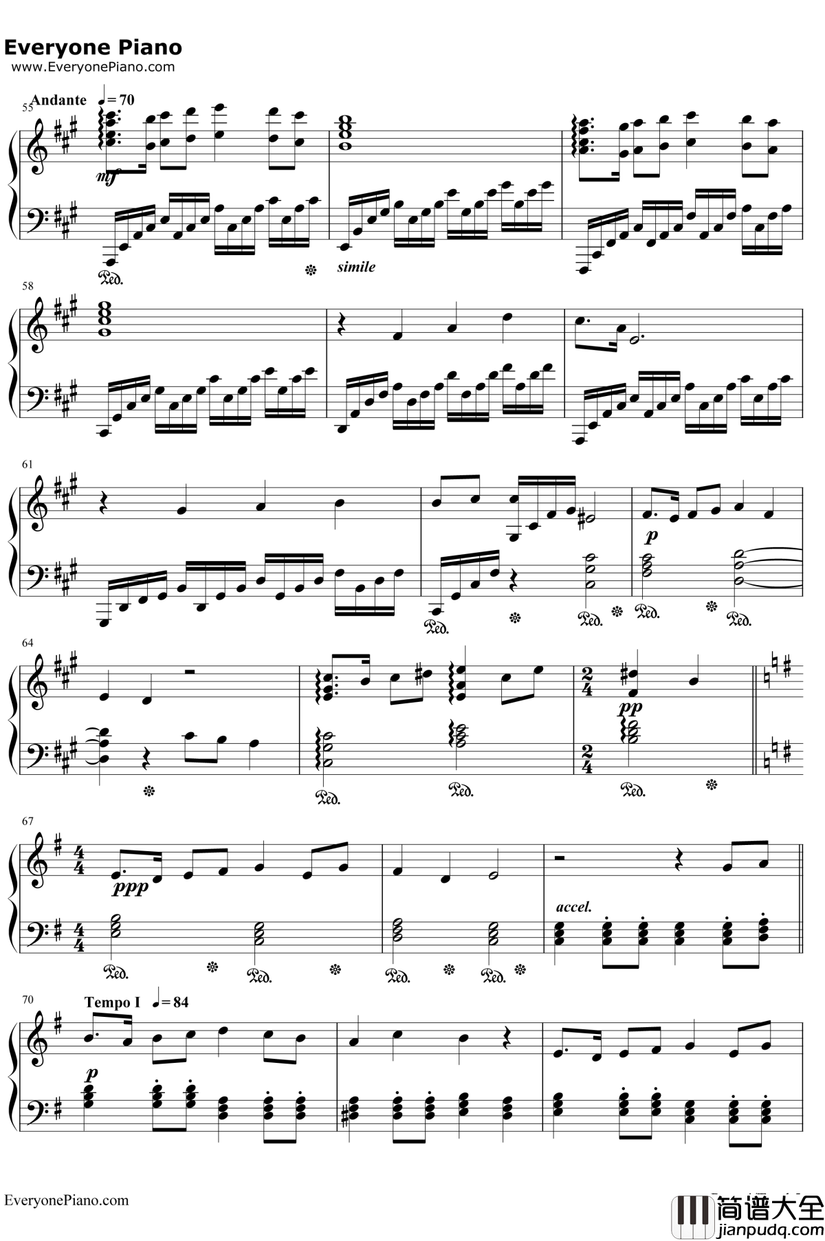 Ronfaure钢琴谱_植松伸夫