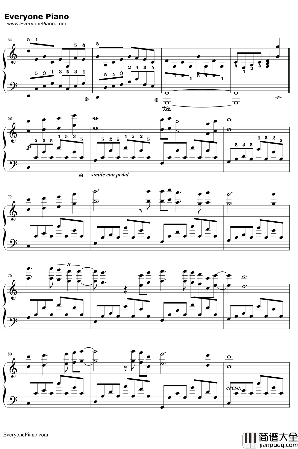 Eyes_On_Me钢琴谱_王菲