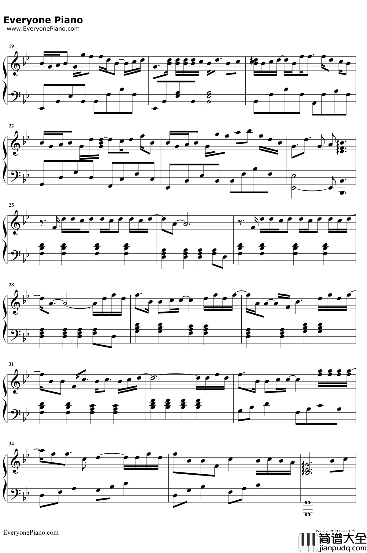 体面钢琴谱_于文文