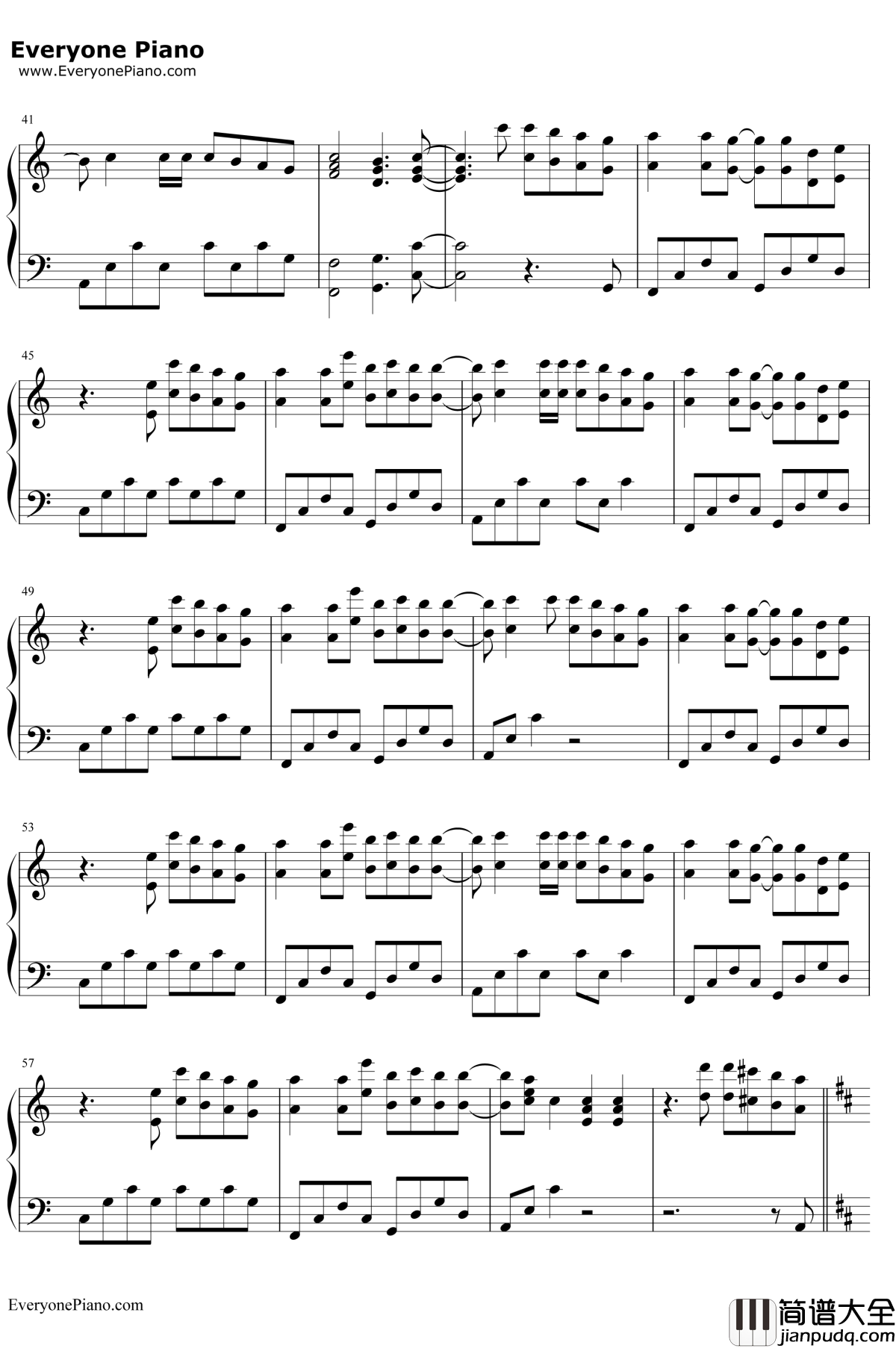 Sakura_Tears钢琴谱_Snigellin