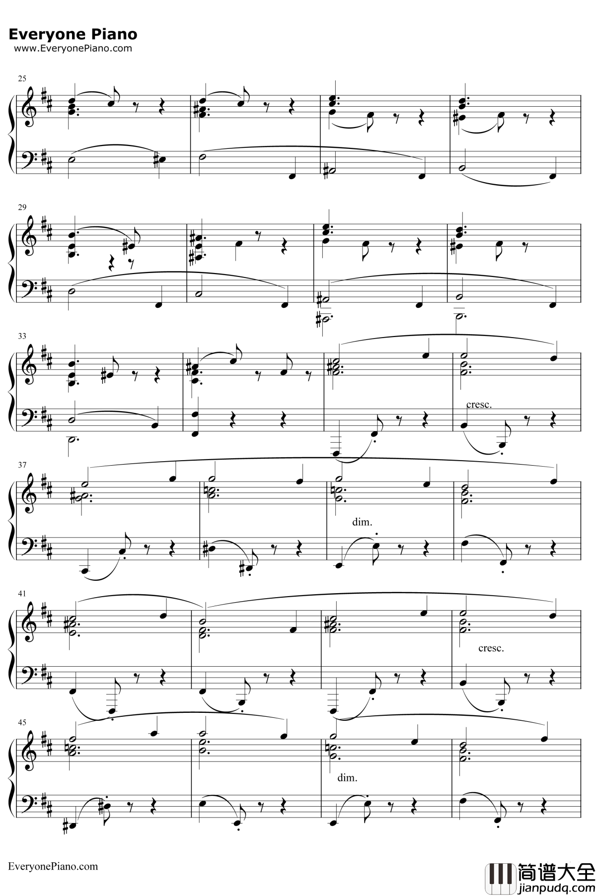 b小调第九钢琴奏鸣曲钢琴谱_车尔尼