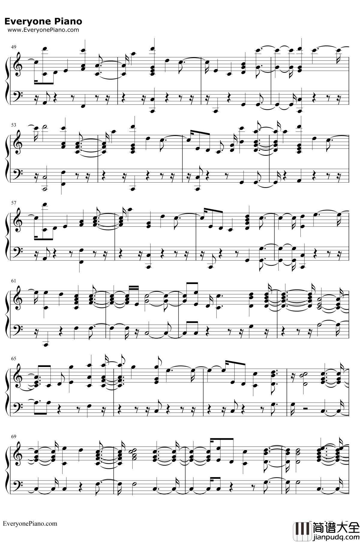 These_Days钢琴谱_Rudimental