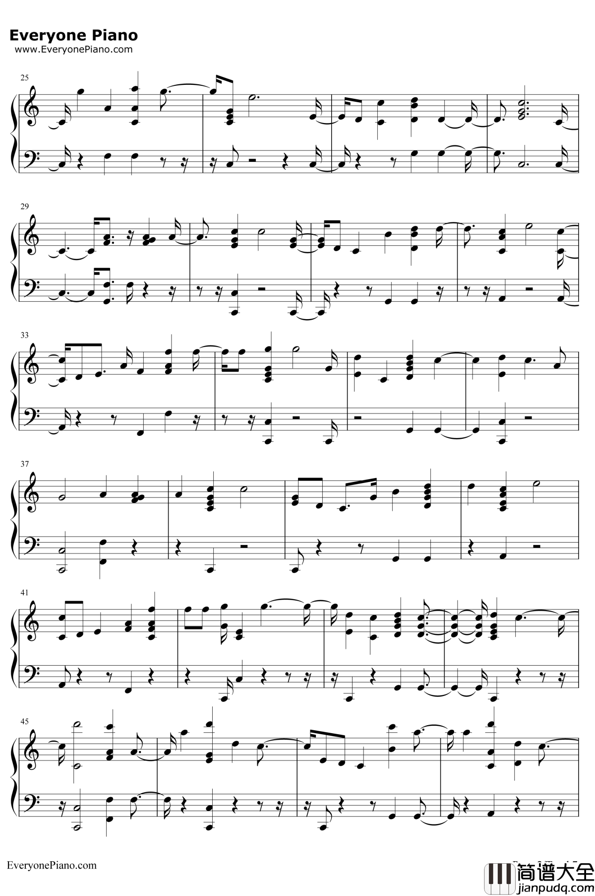 These_Days钢琴谱_Rudimental