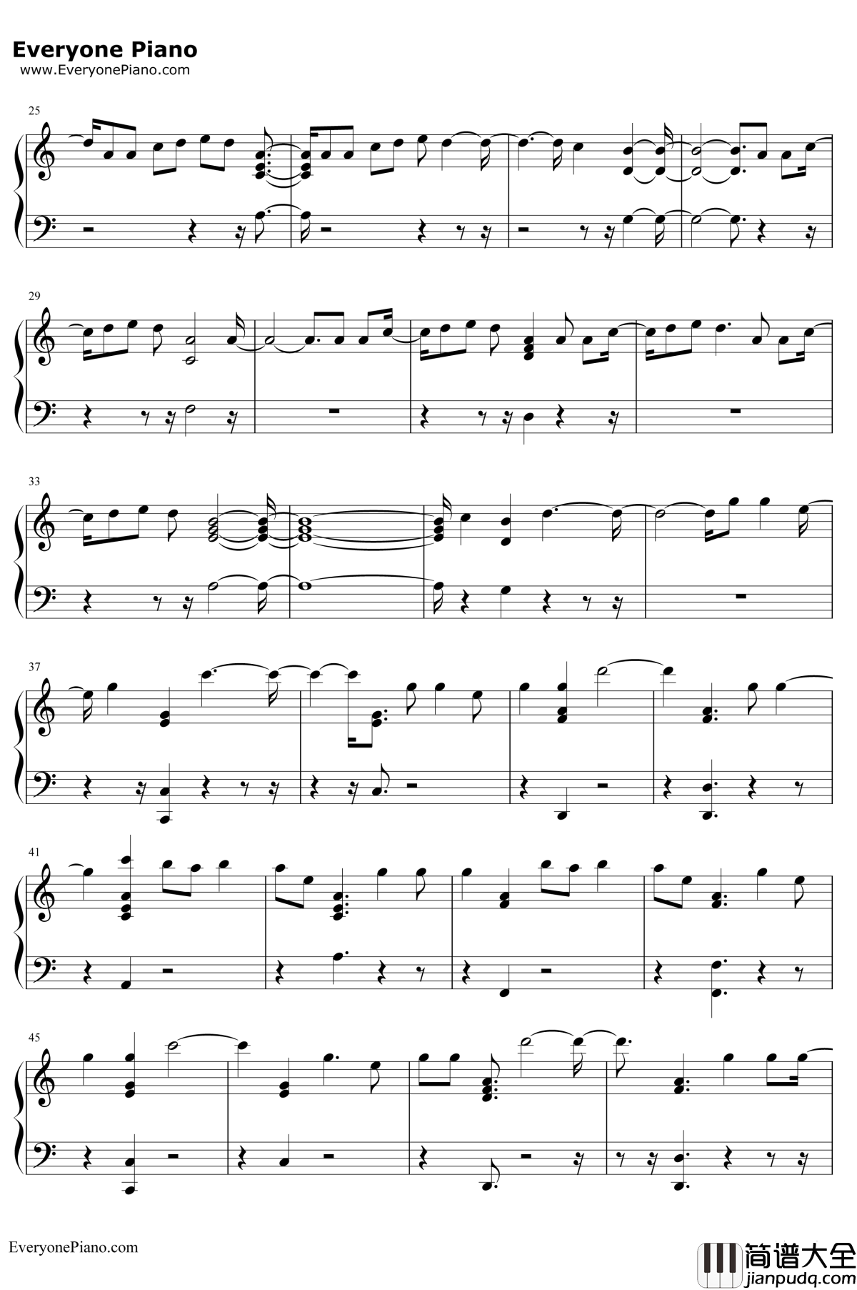 Capital_Letters钢琴谱_Hailee_Steinfeld