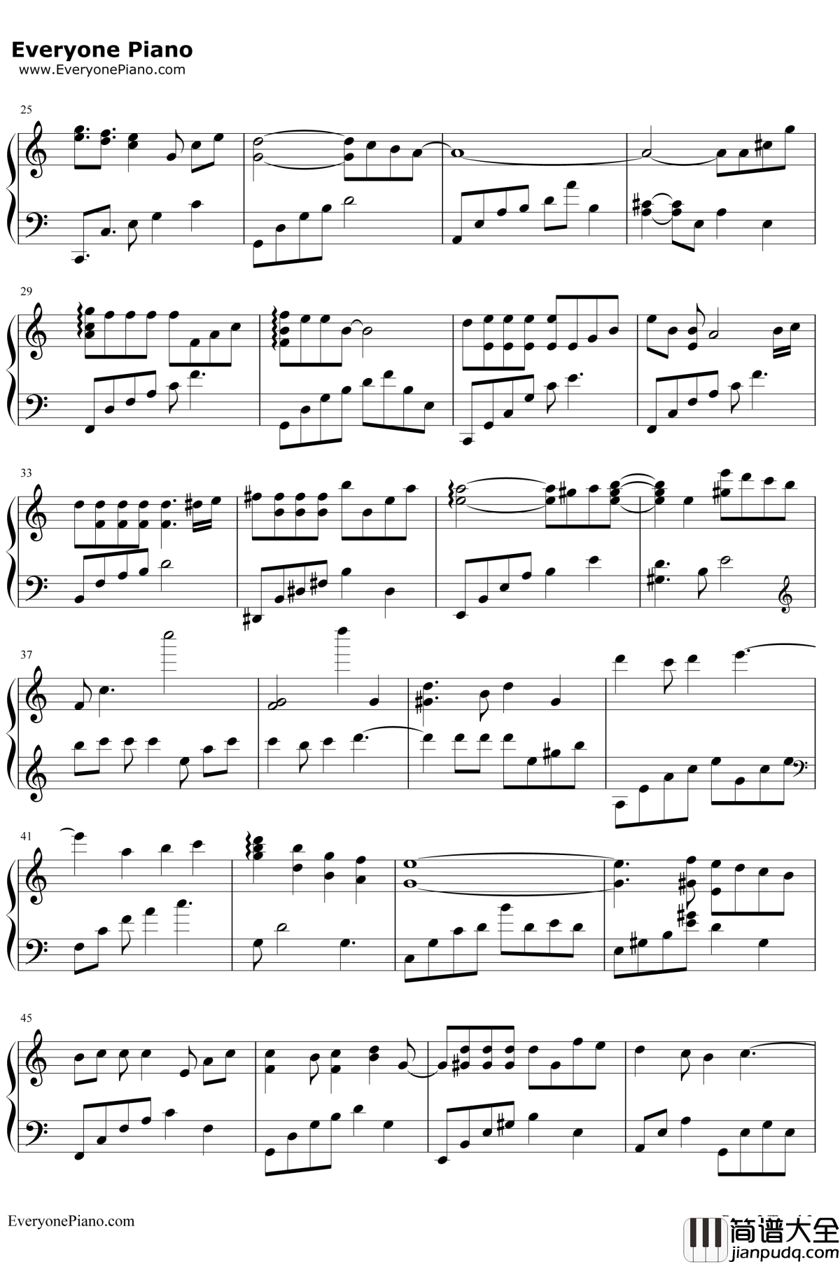 恋与制作人开场音乐钢琴谱_恋与制作人