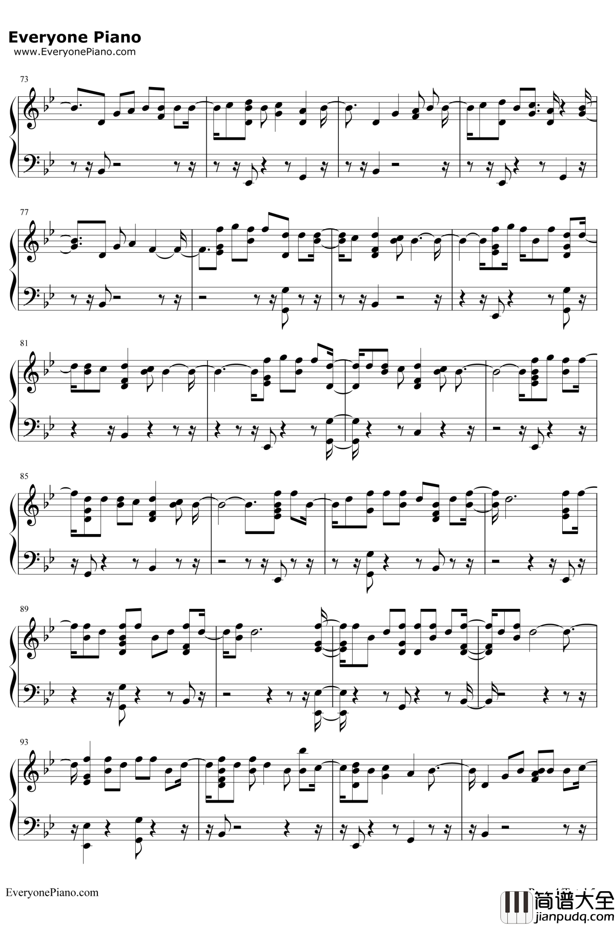 No_Drama钢琴谱_Tinashe