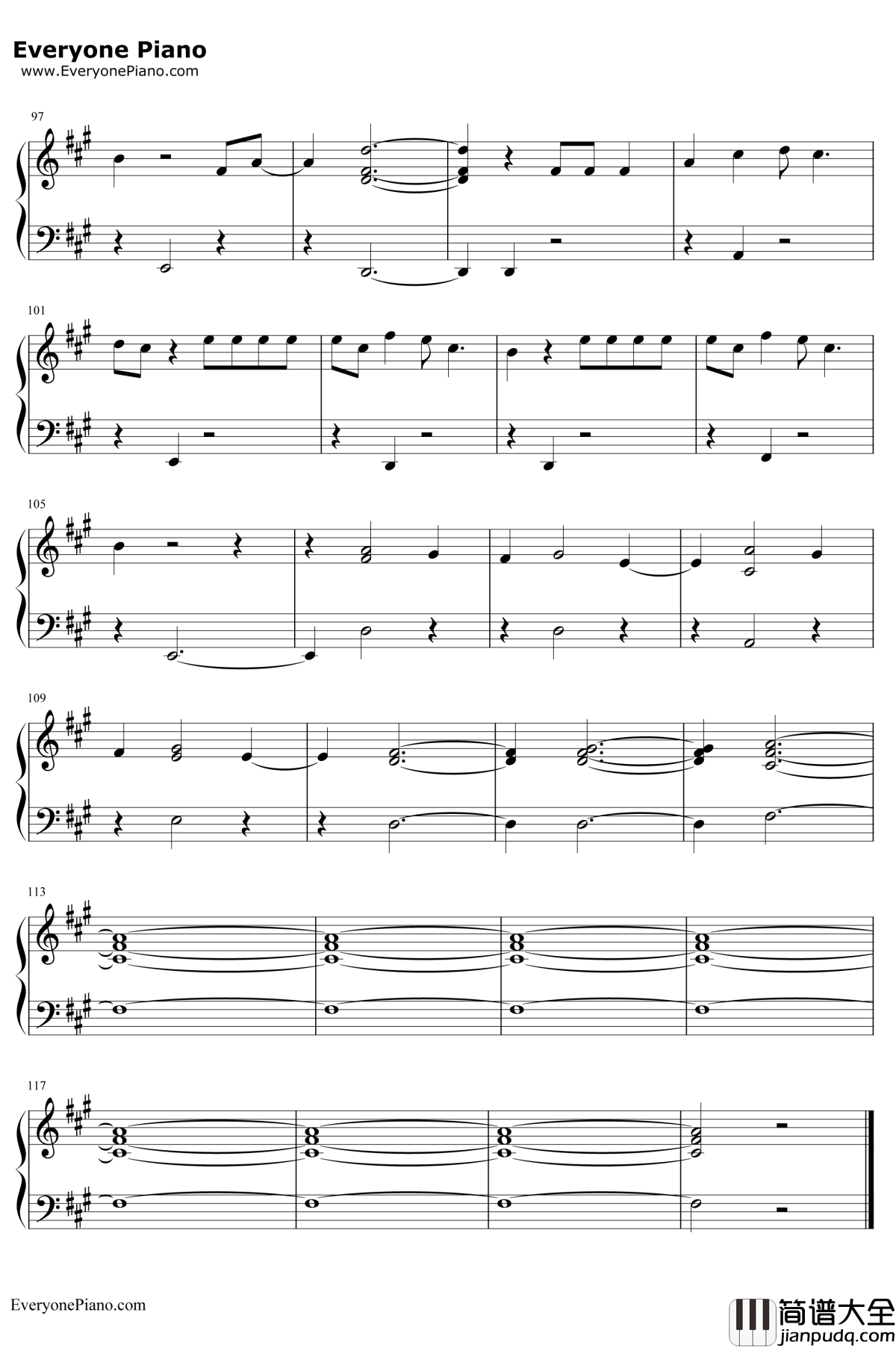 World_Gone_Mad钢琴谱_Bastille