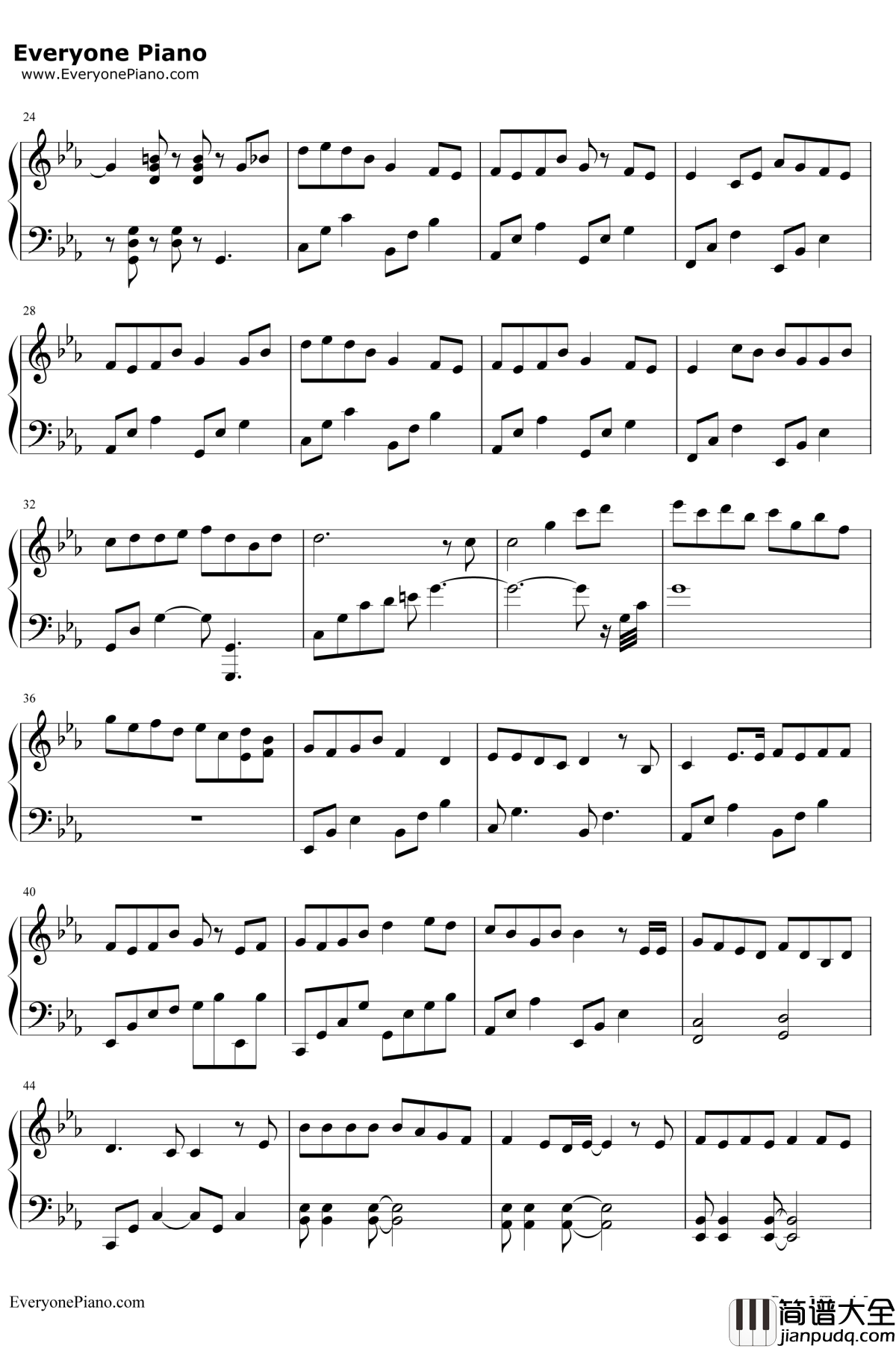 深海少女钢琴谱_东京塔子/RandF