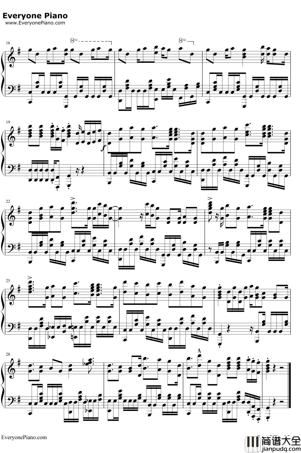 ノスタルジックレインフォール钢琴谱_CHiCO_with_HoneyWorks