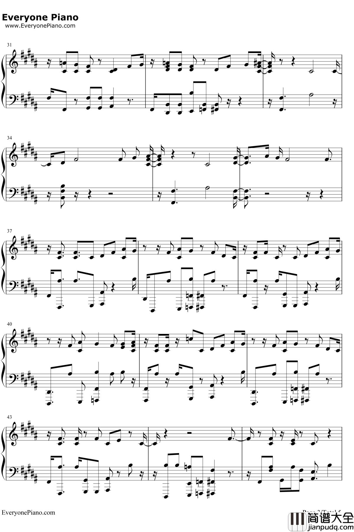 No_Excuses钢琴谱_Meghan_Trainor