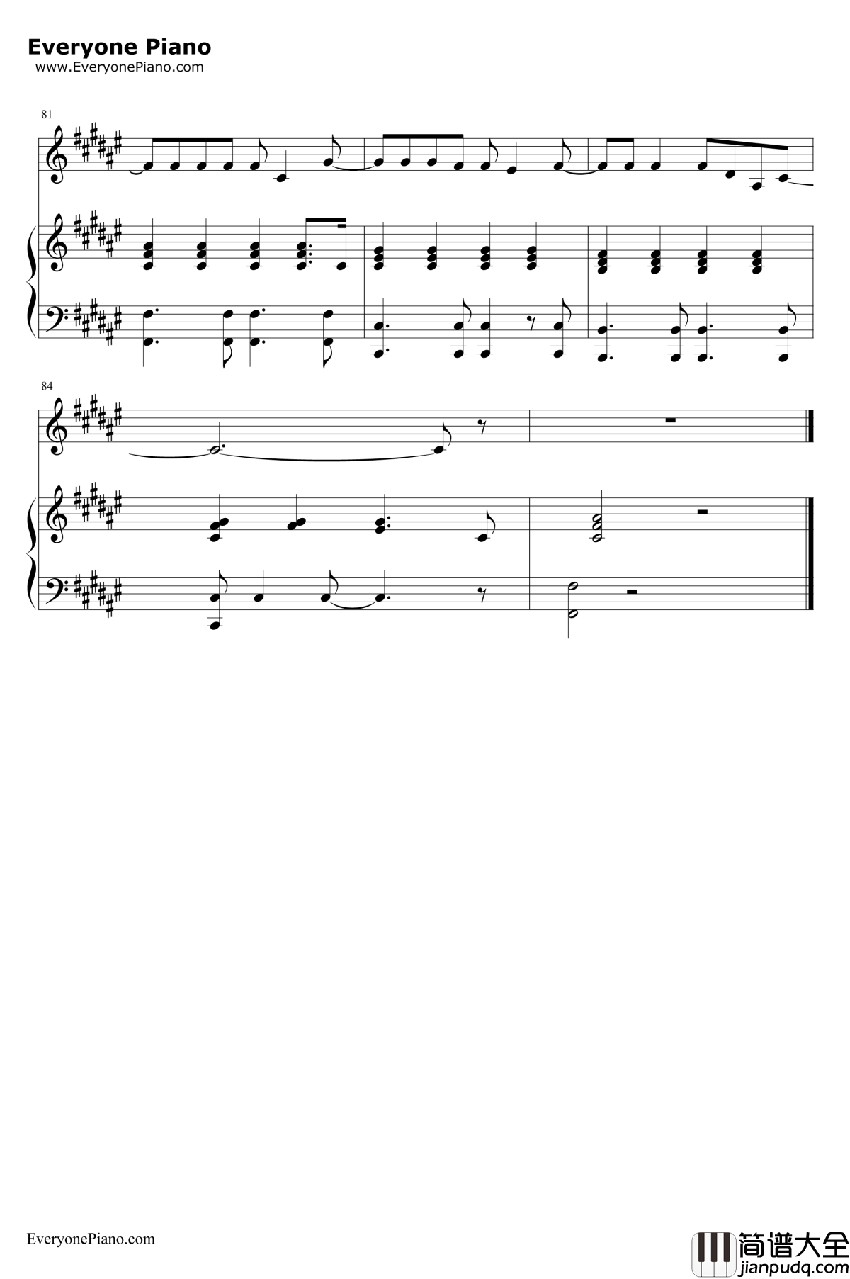 25_Minutes钢琴谱_Michael_Learns_To_Rock